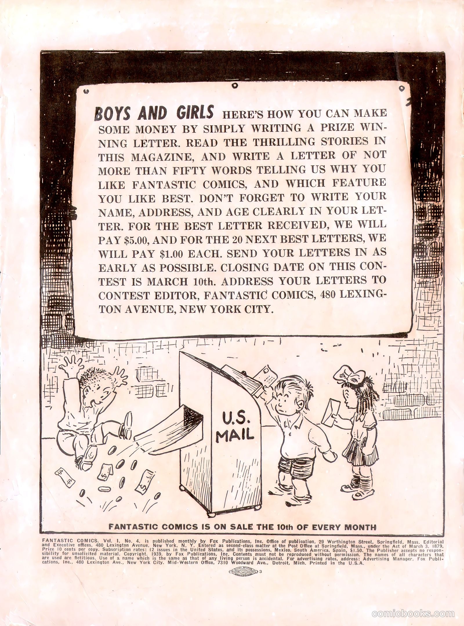 Fantastic Comics #4 (1940) — page 2 of 68