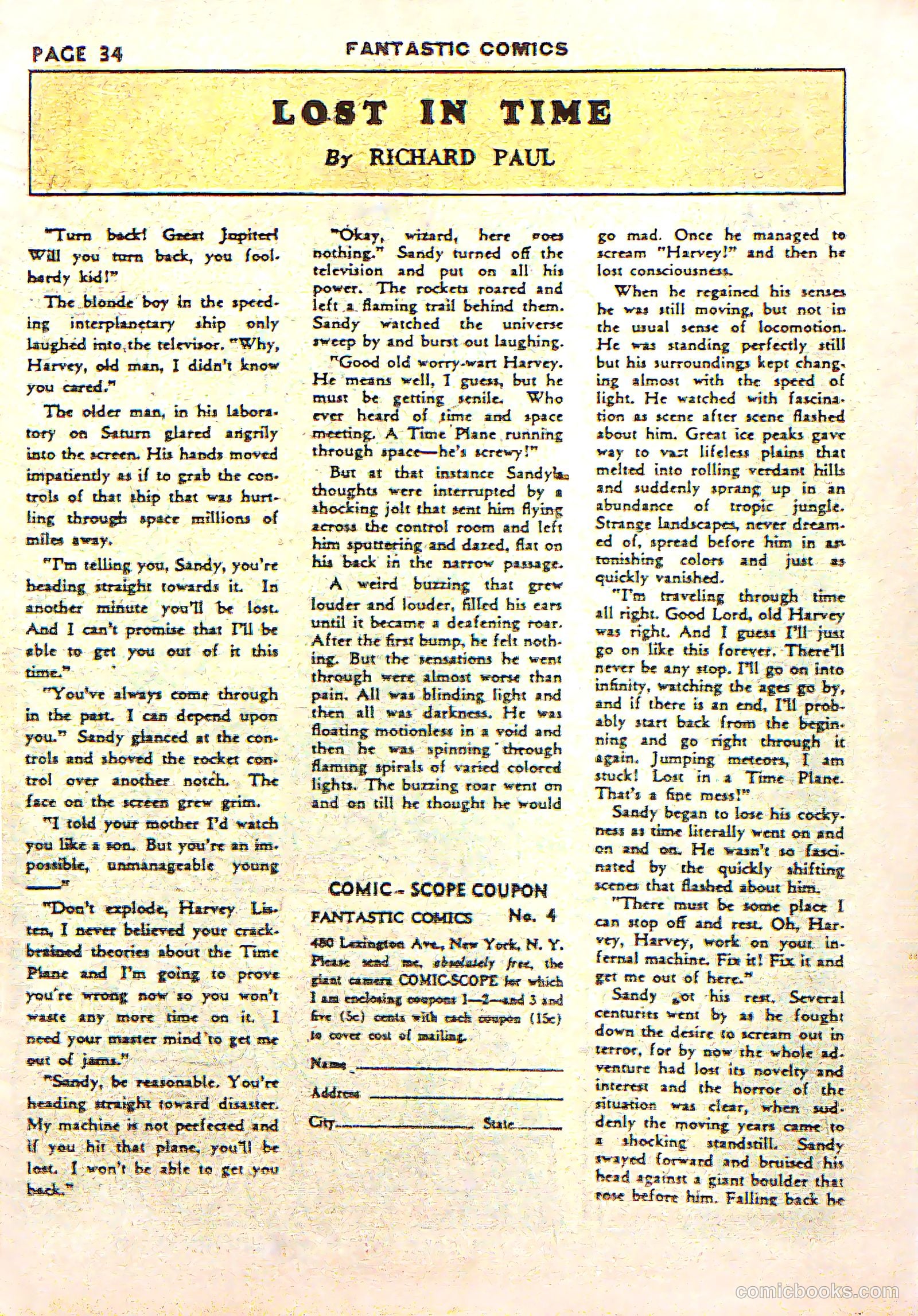 Fantastic Comics #4 (1940) — page 36 of 68