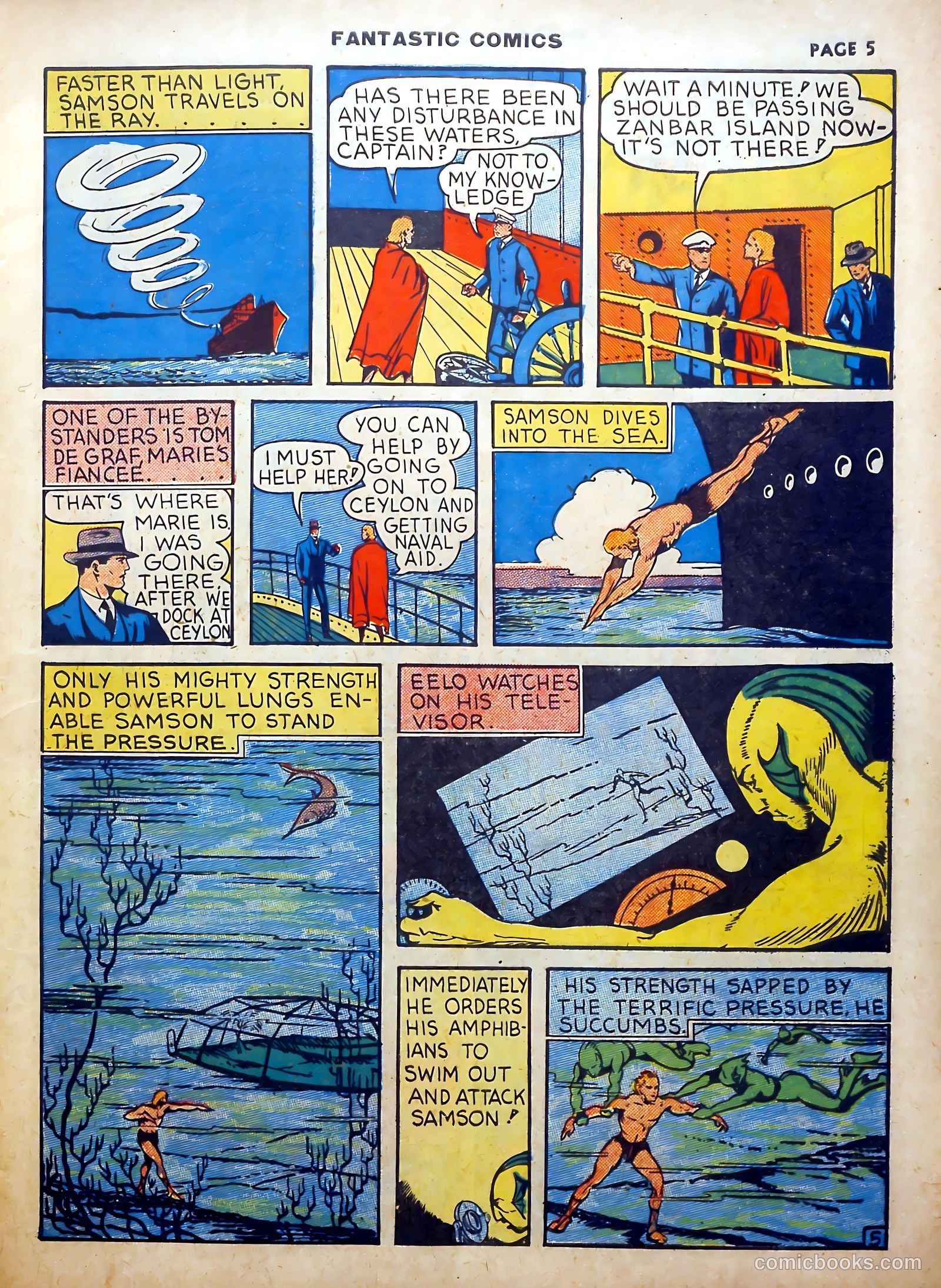 Fantastic Comics #5 (1940) — page 6 of 67