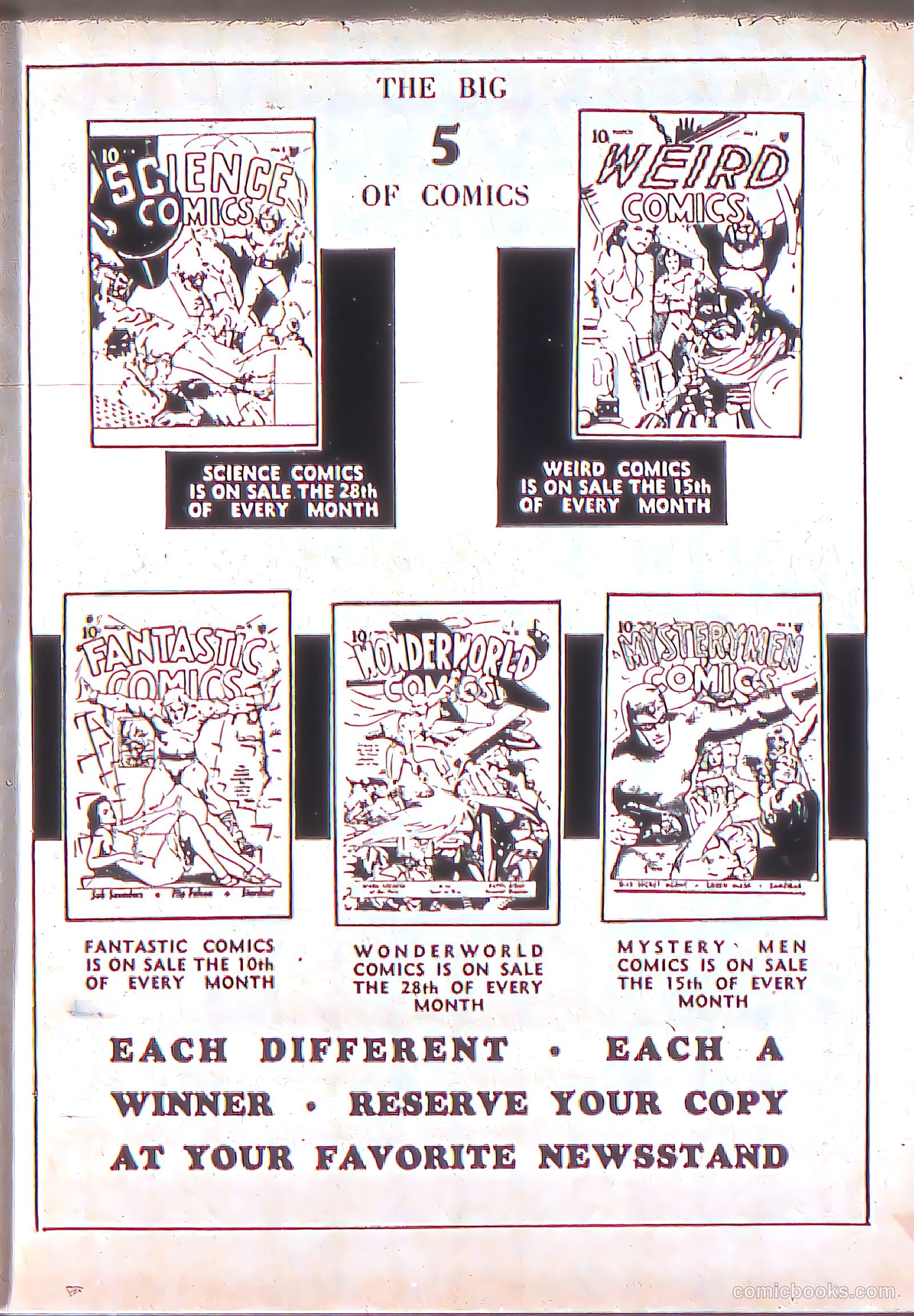 Fantastic Comics #5 (1940) — page 66 of 67
