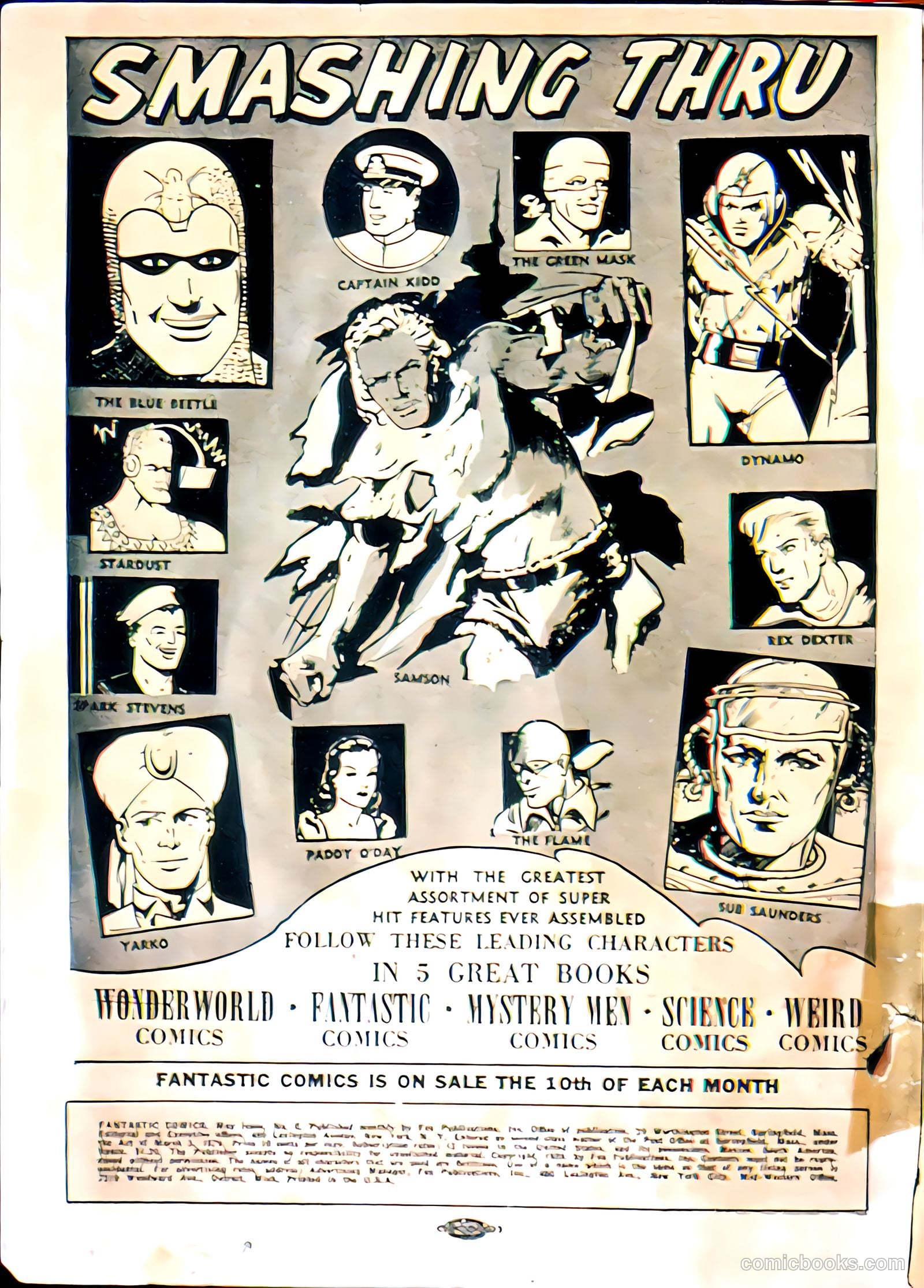 Fantastic Comics #6 (1940) — page 2 of 68