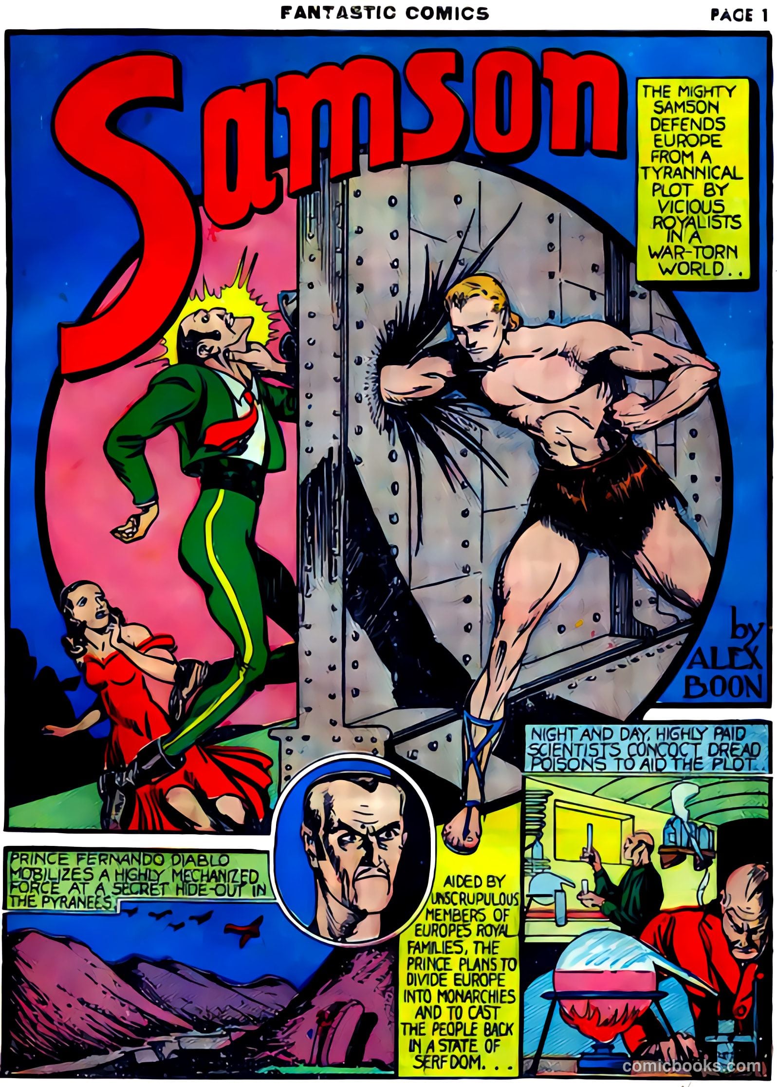 Fantastic Comics #8 (1940) — page 3 of 69