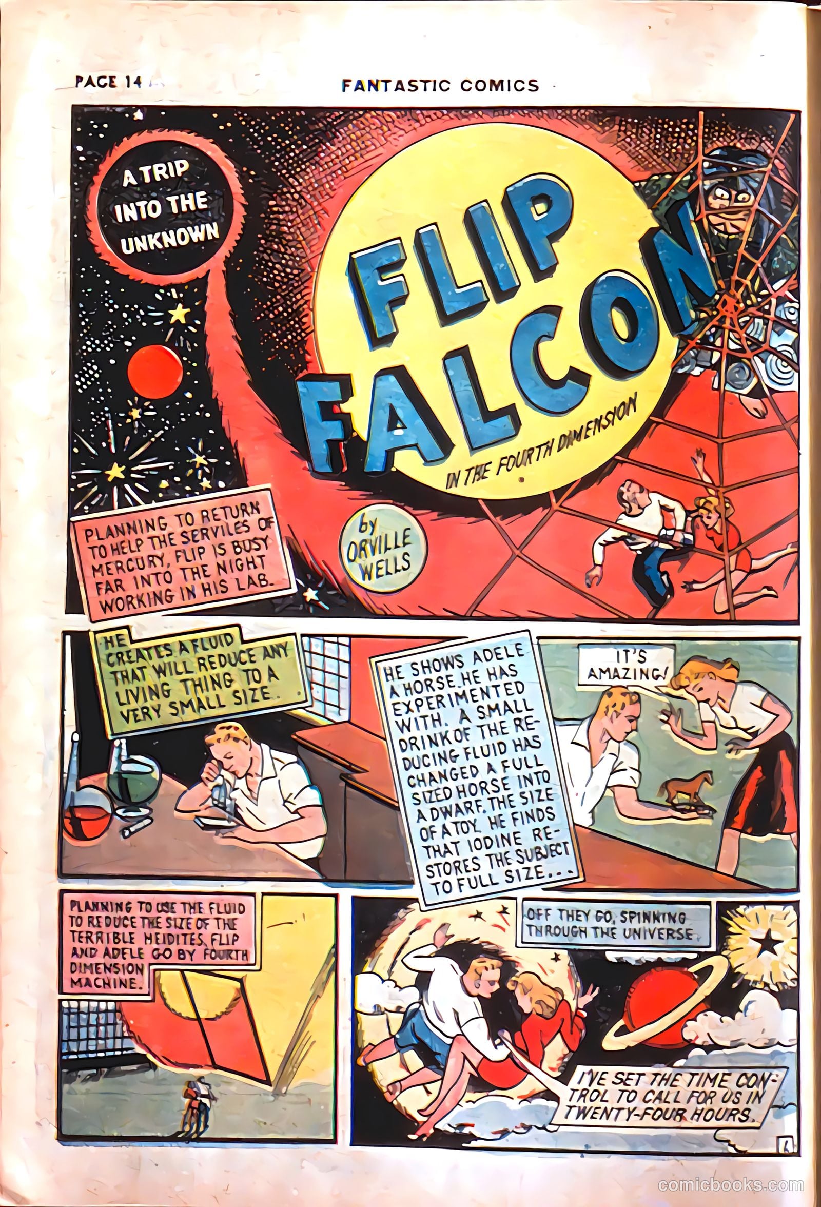 Fantastic Comics #8 (1940) — page 16 of 69