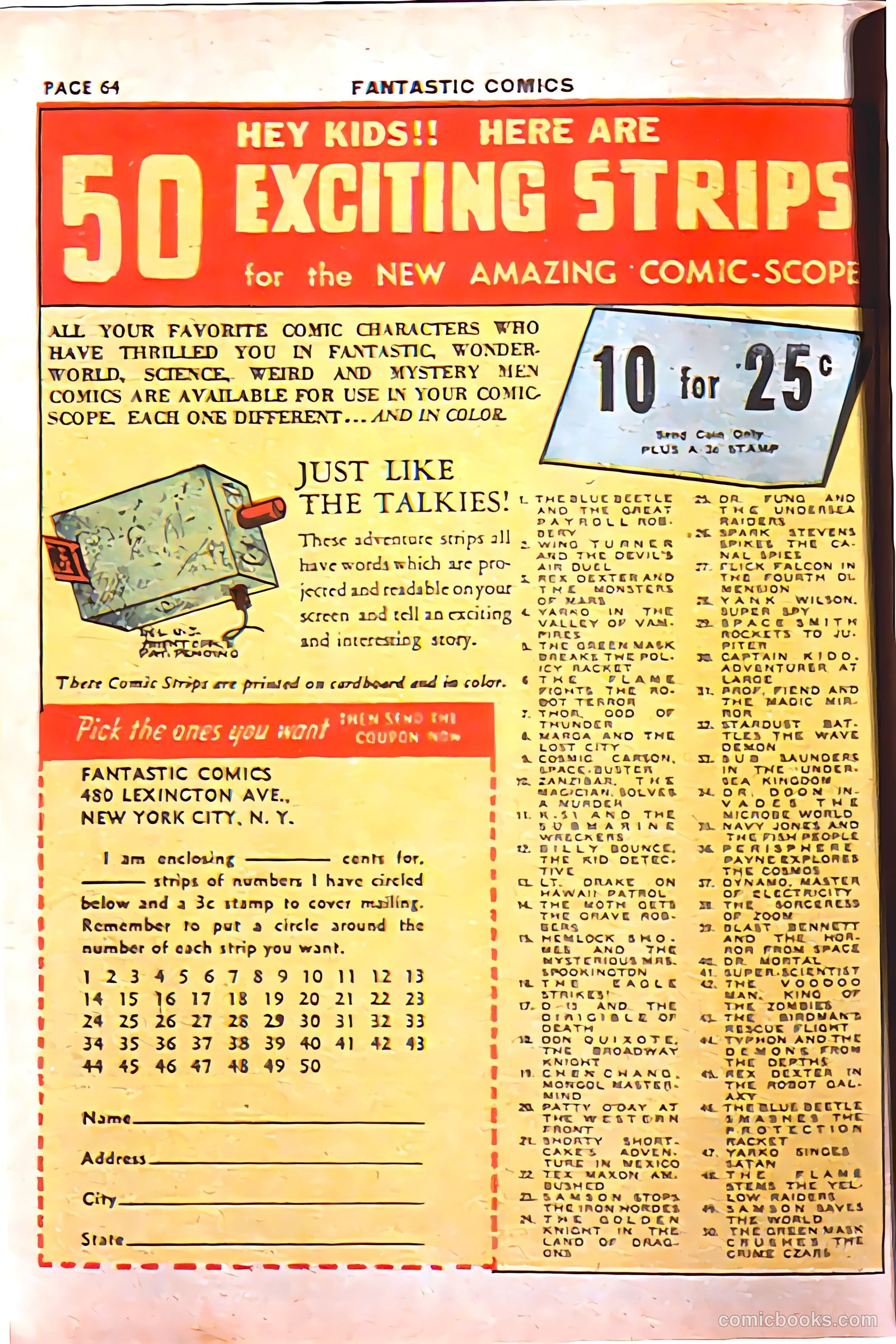 Fantastic Comics #8 (1940) — page 66 of 69