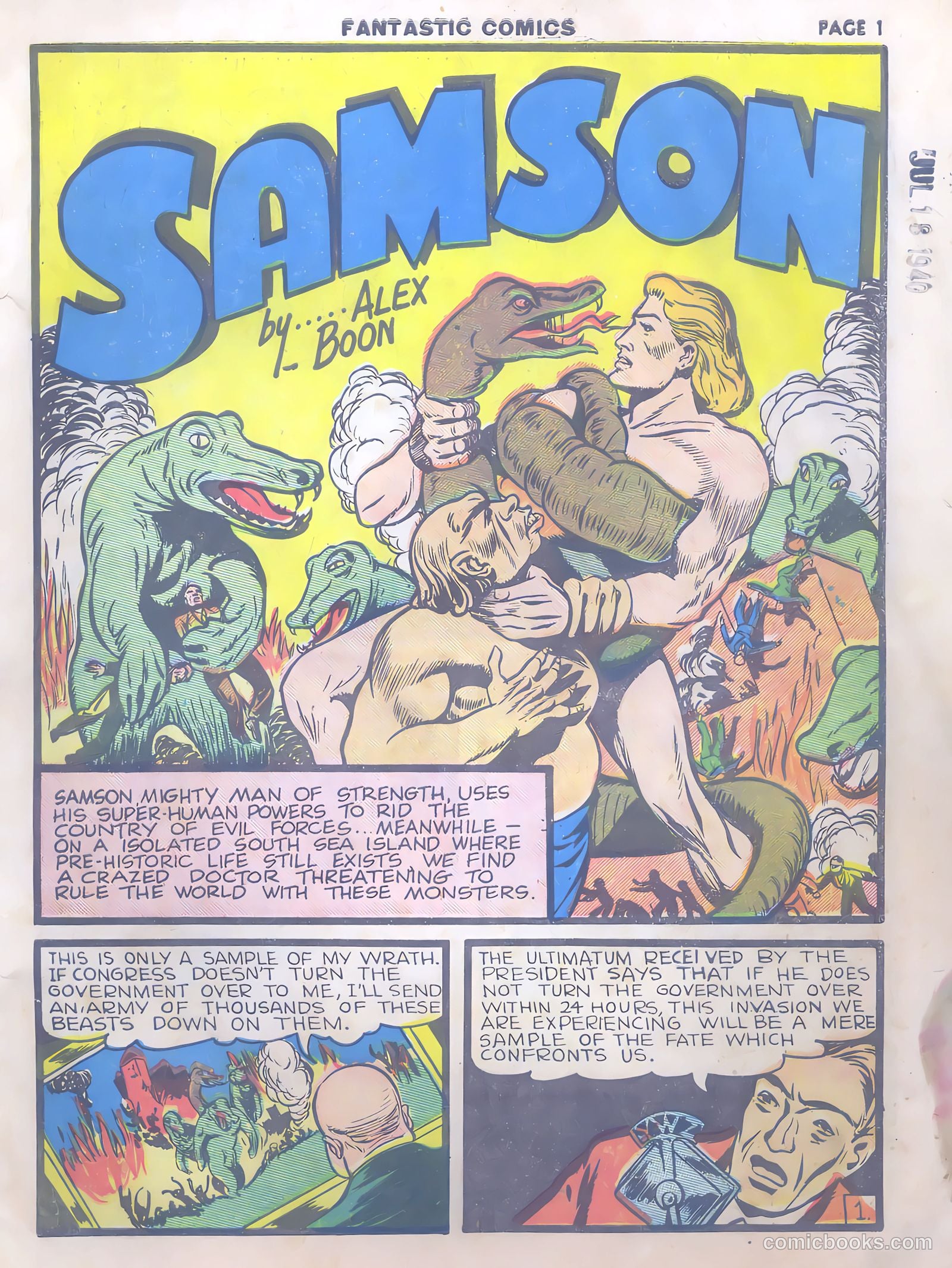 Fantastic Comics #9 (1940) — page 3 of 67