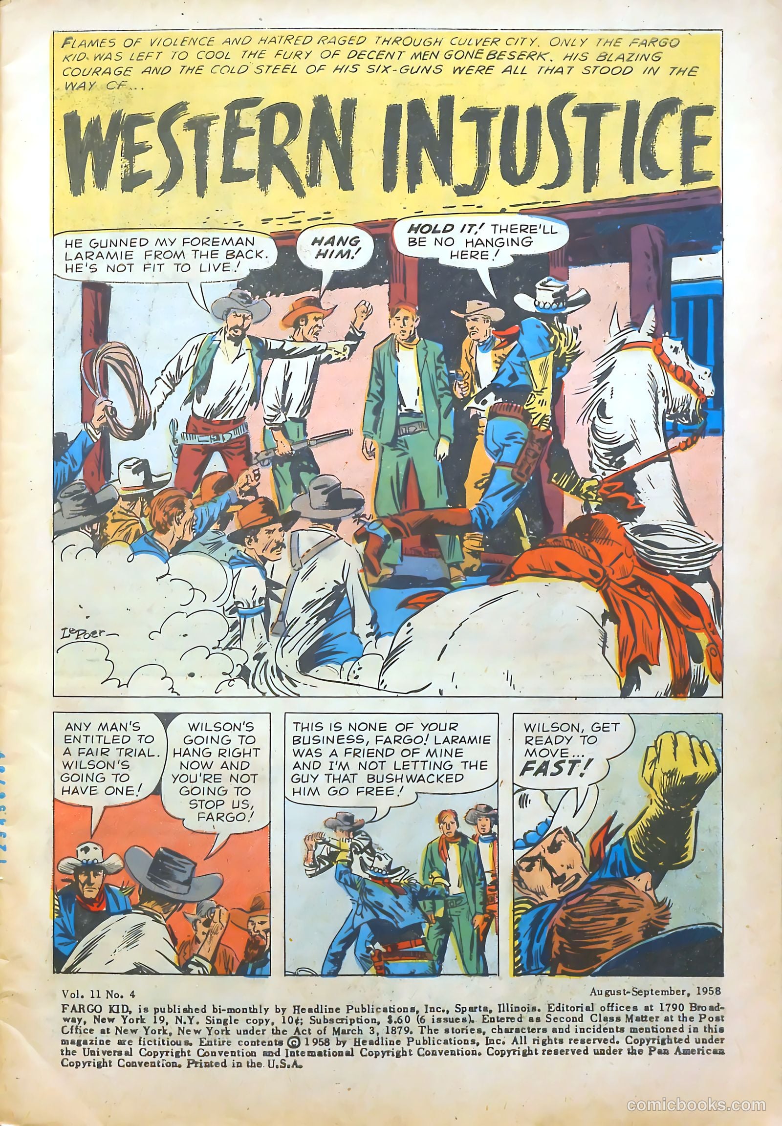 Fargo Kid #4 (1958) — page 3 of 36