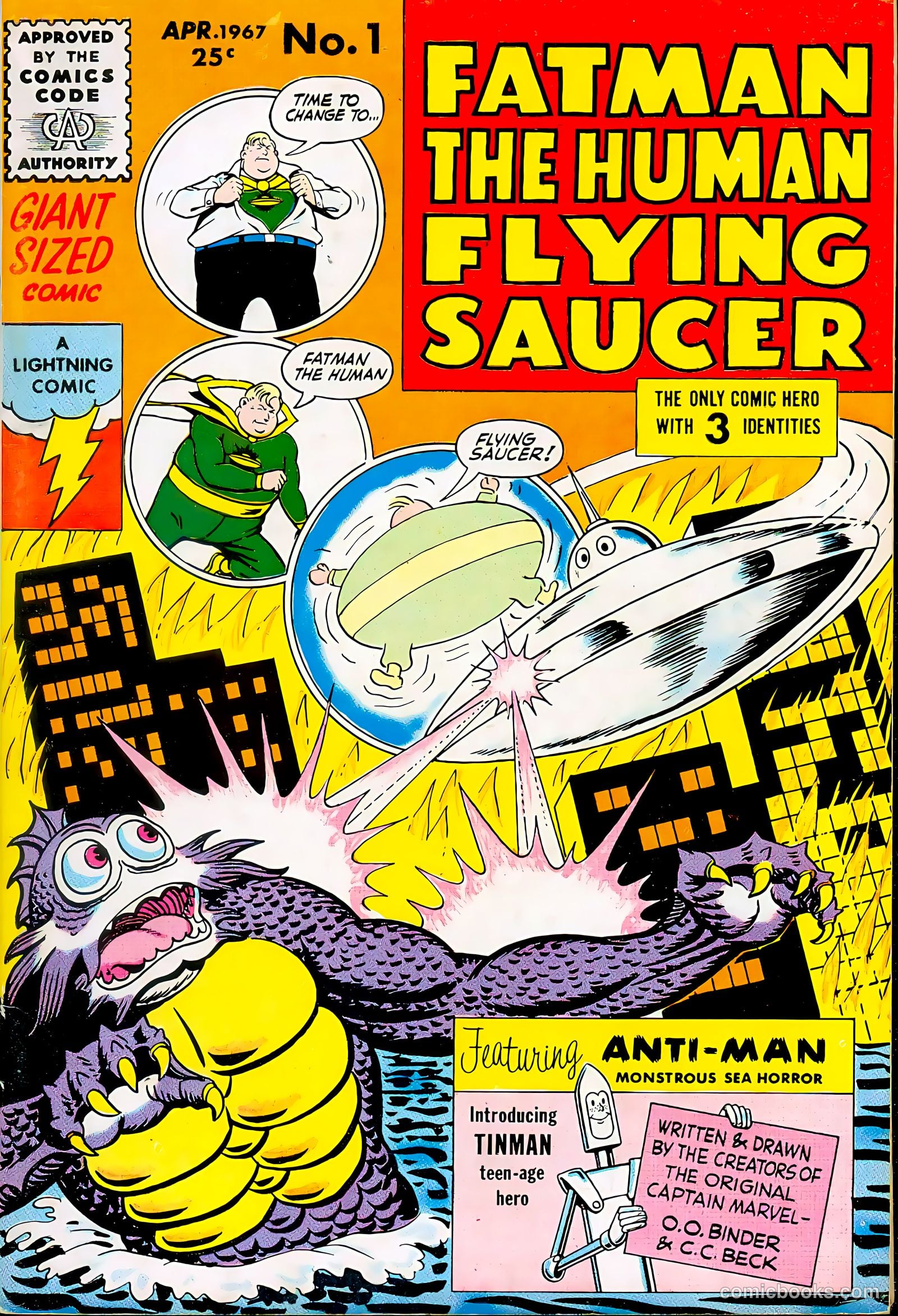 Fatman the Human Flying Saucer #1