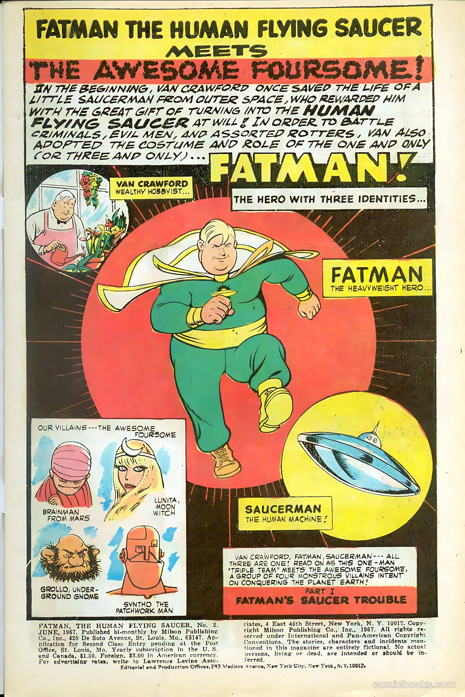 Fatman the Human Flying Saucer #2 (1967) — page 3 of 68