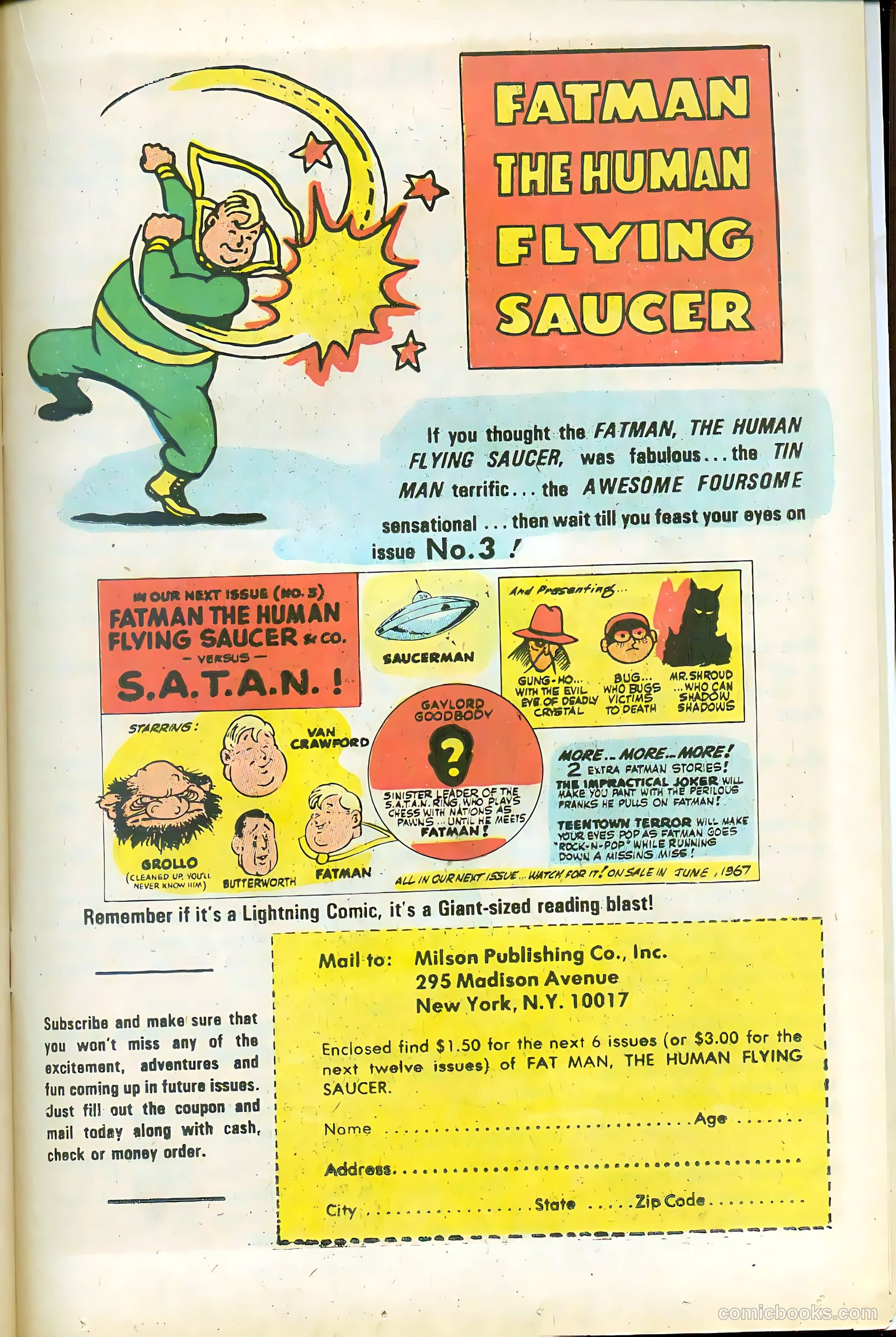 Fatman the Human Flying Saucer #2 (1967) — page 51 of 68