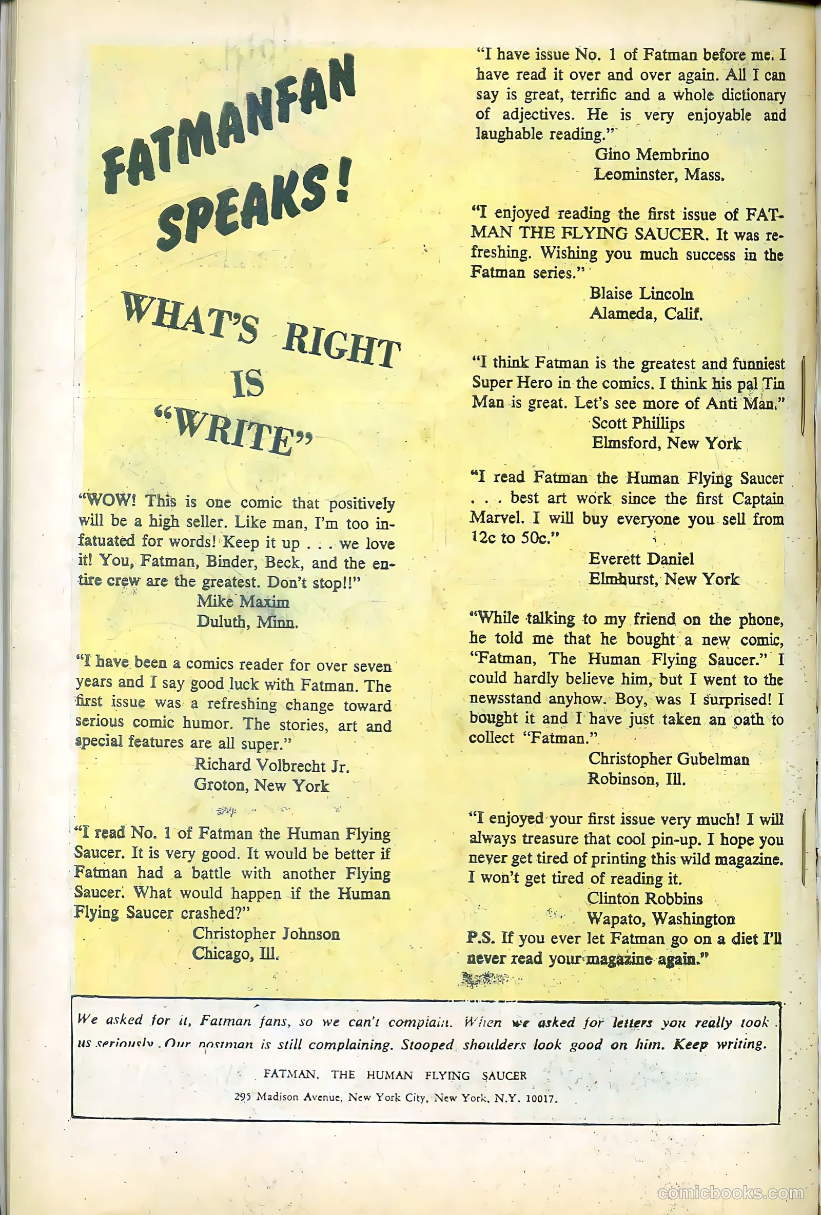 Fatman the Human Flying Saucer #3 (1967) — page 66 of 68