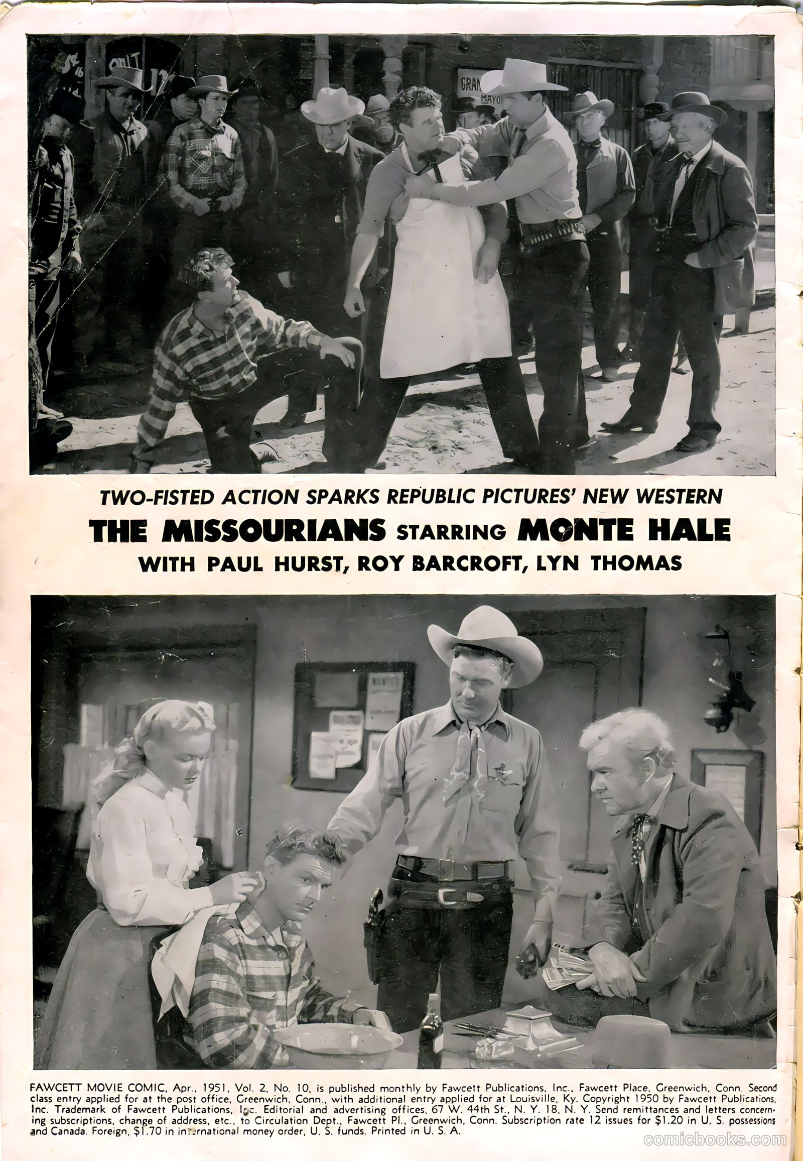 Fawcett Movie Comic #10 (1951) — page 2 of 36