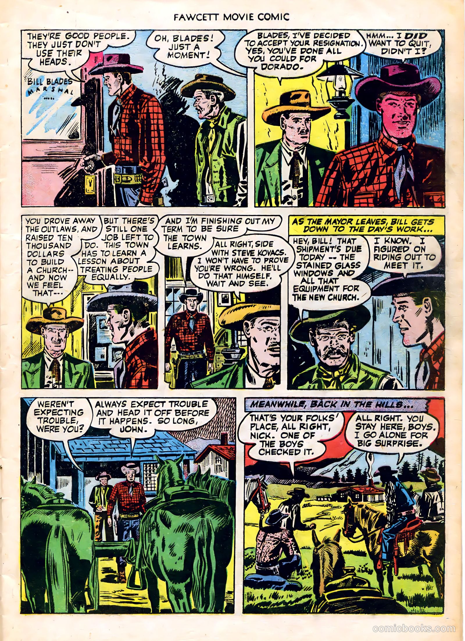 Fawcett Movie Comic #10 (1951) — page 9 of 36