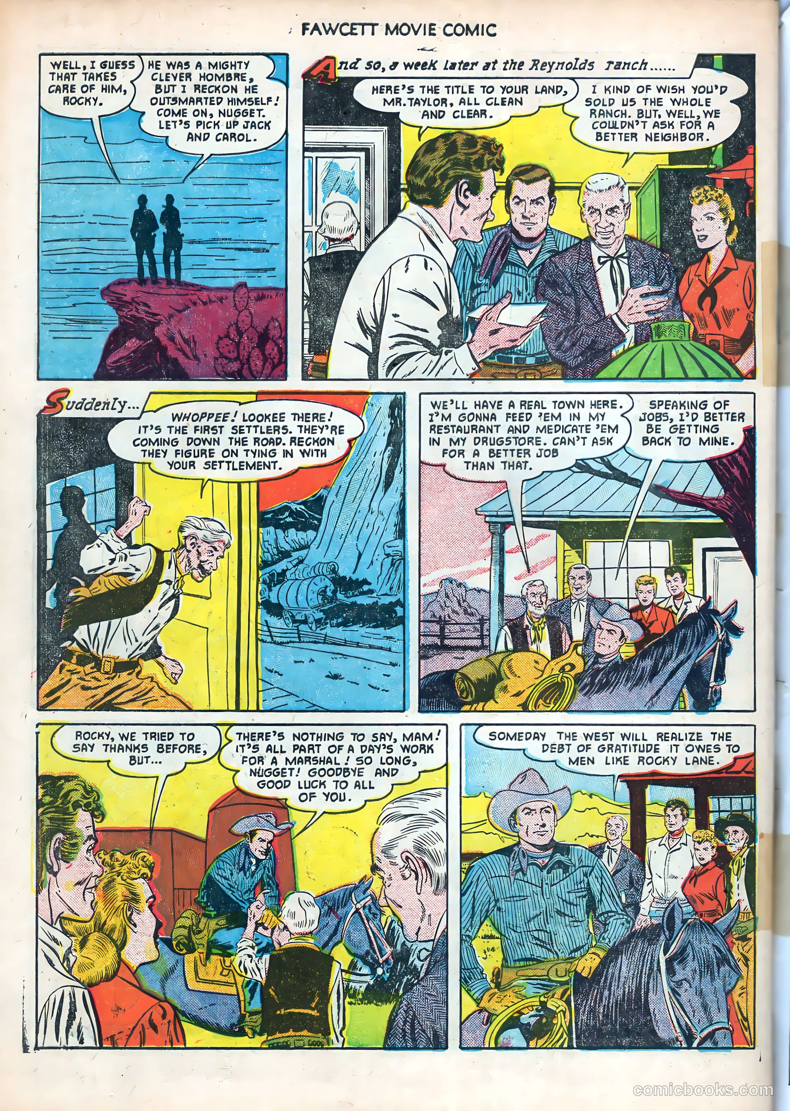 Fawcett Movie Comic #12 (1951) — page 34 of 36