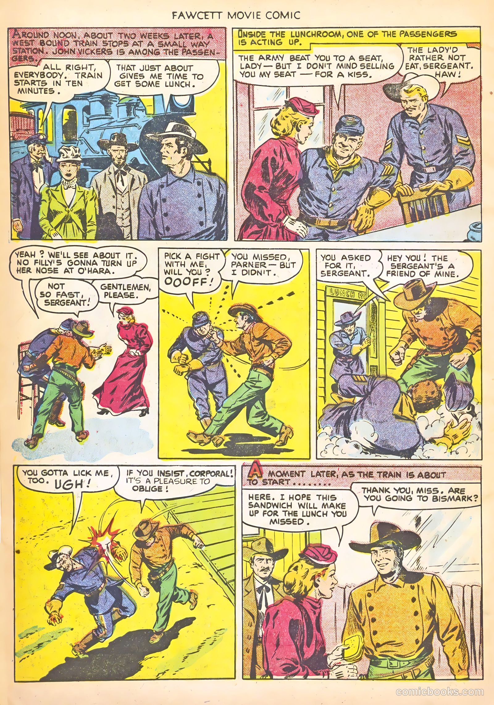 Fawcett Movie Comic #13 (1951) — page 6 of 36