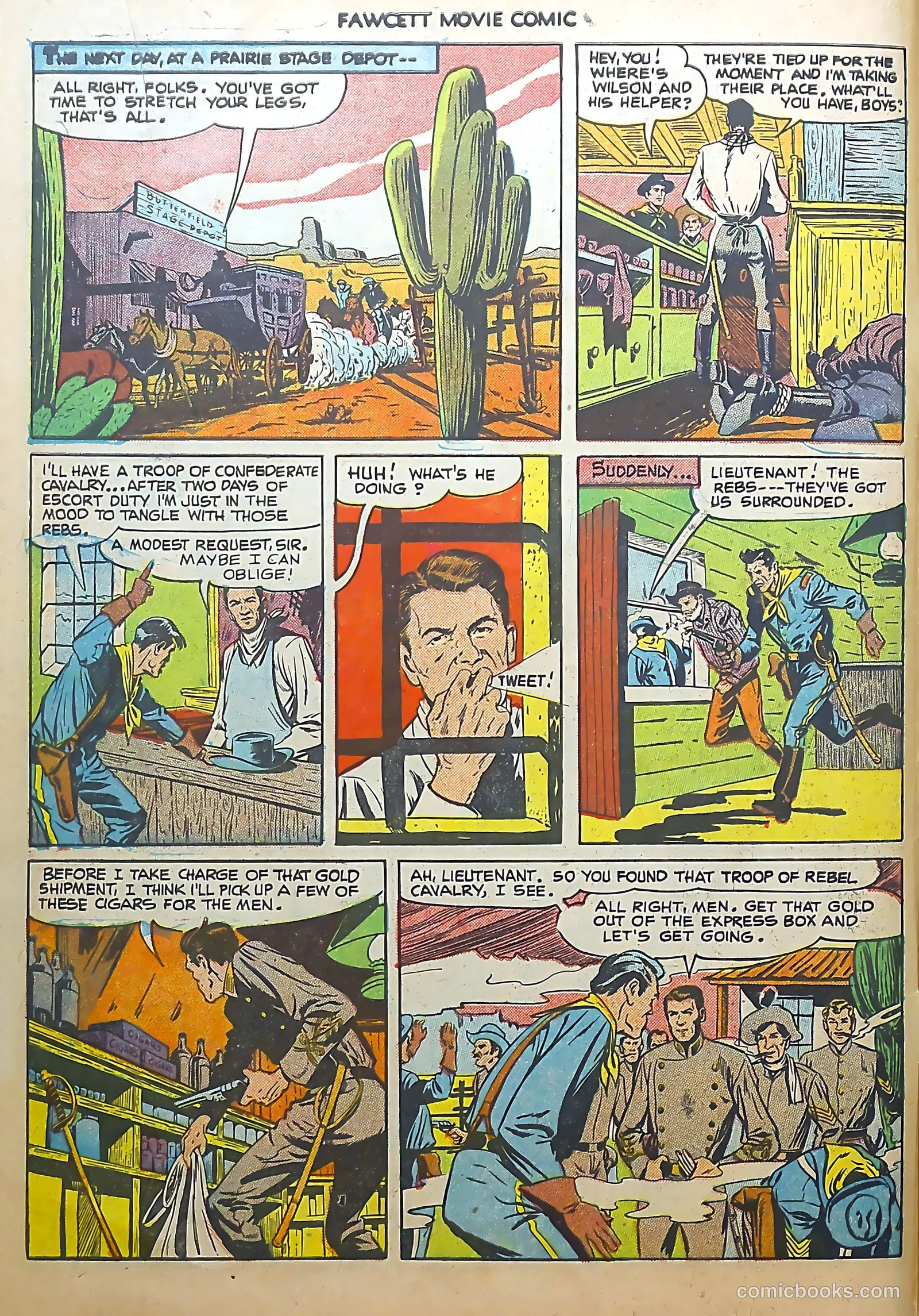 Fawcett Movie Comic #14 (1951) — page 6 of 36