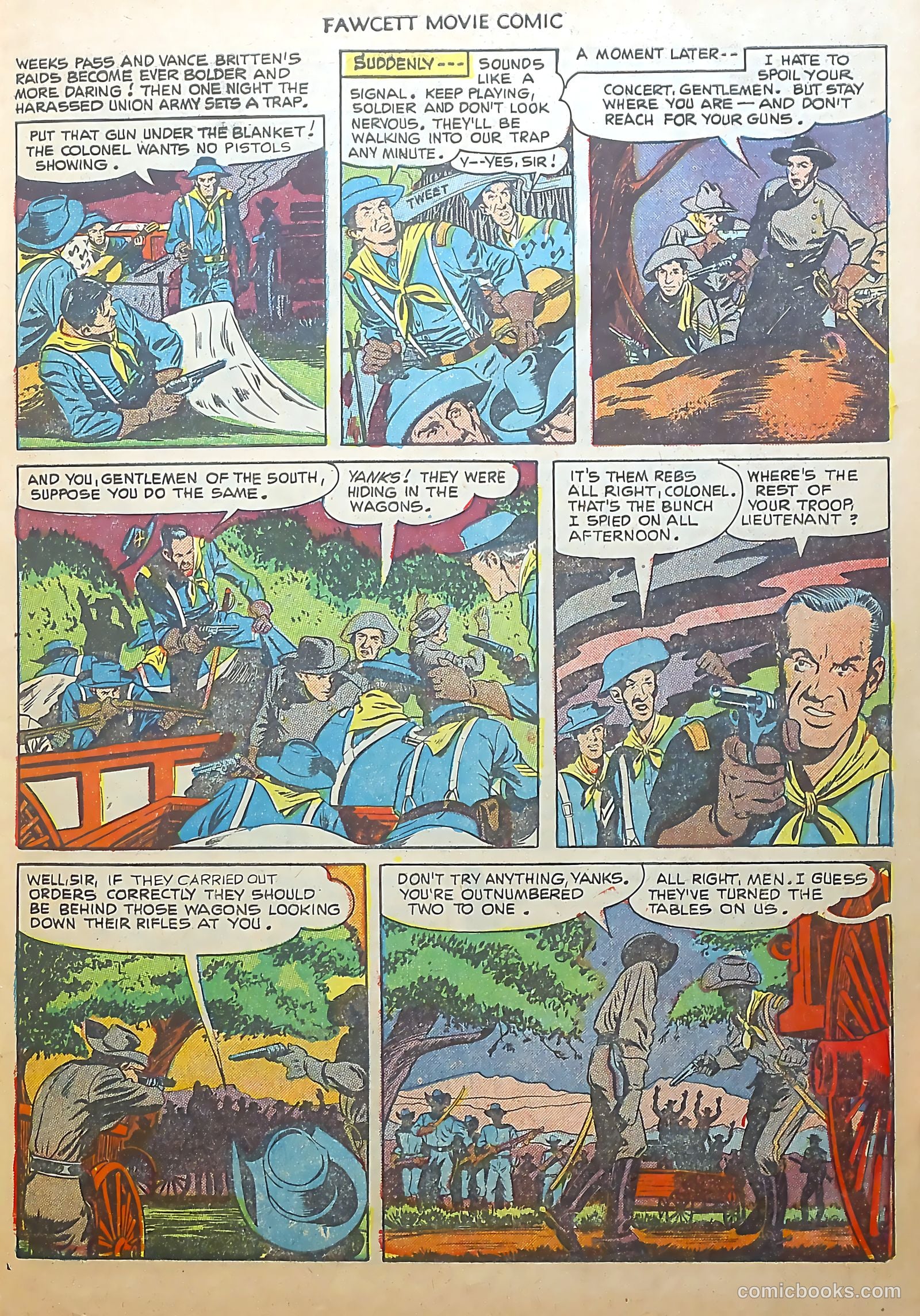 Fawcett Movie Comic #14 (1951) — page 7 of 36