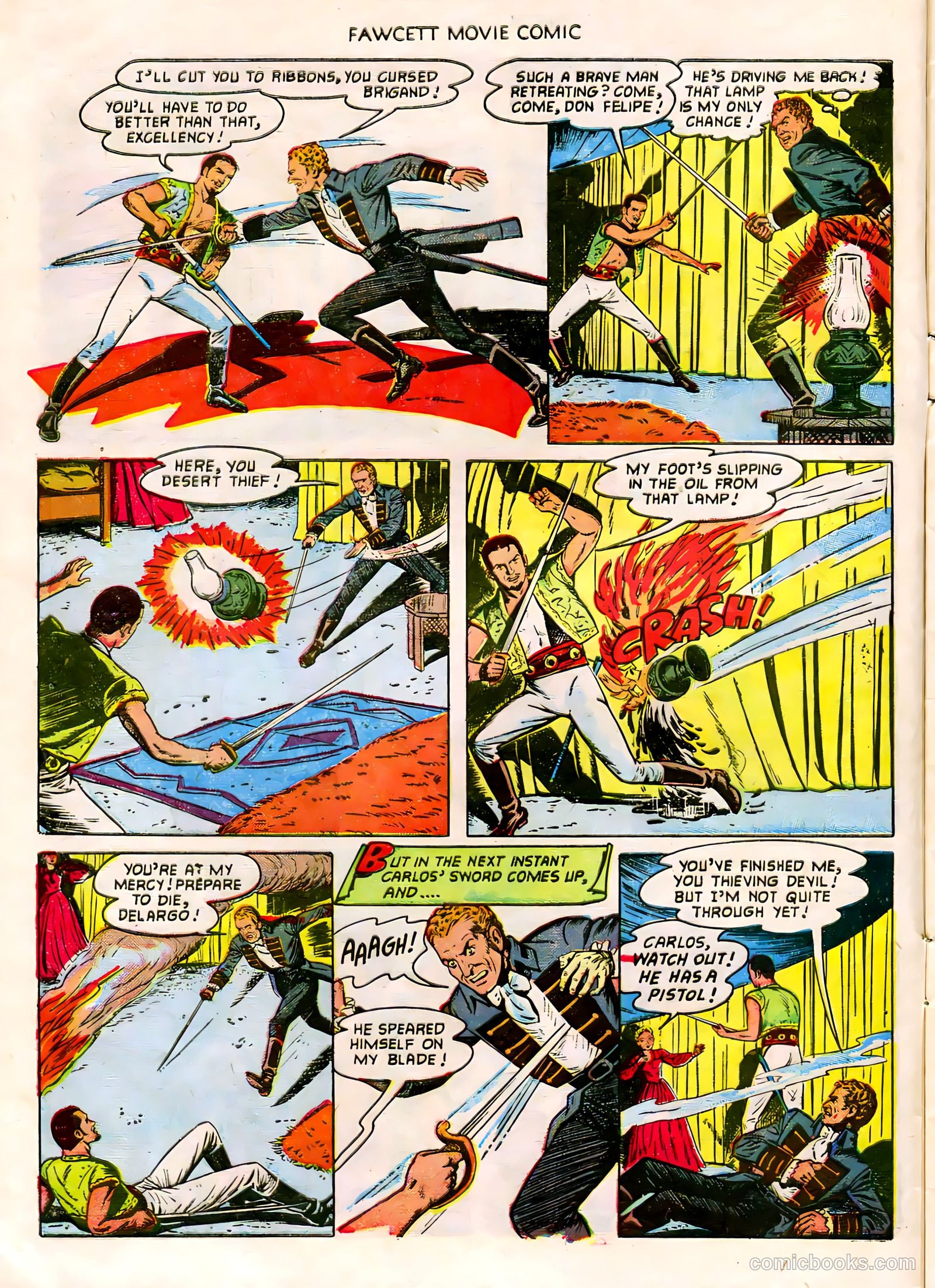 Fawcett Movie Comic #18 (1952) — page 8 of 36