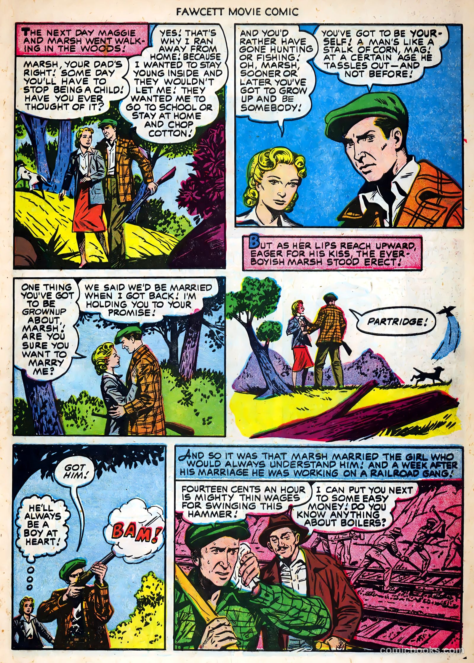 Fawcett Movie Comic #19 (1952) — page 9 of 36
