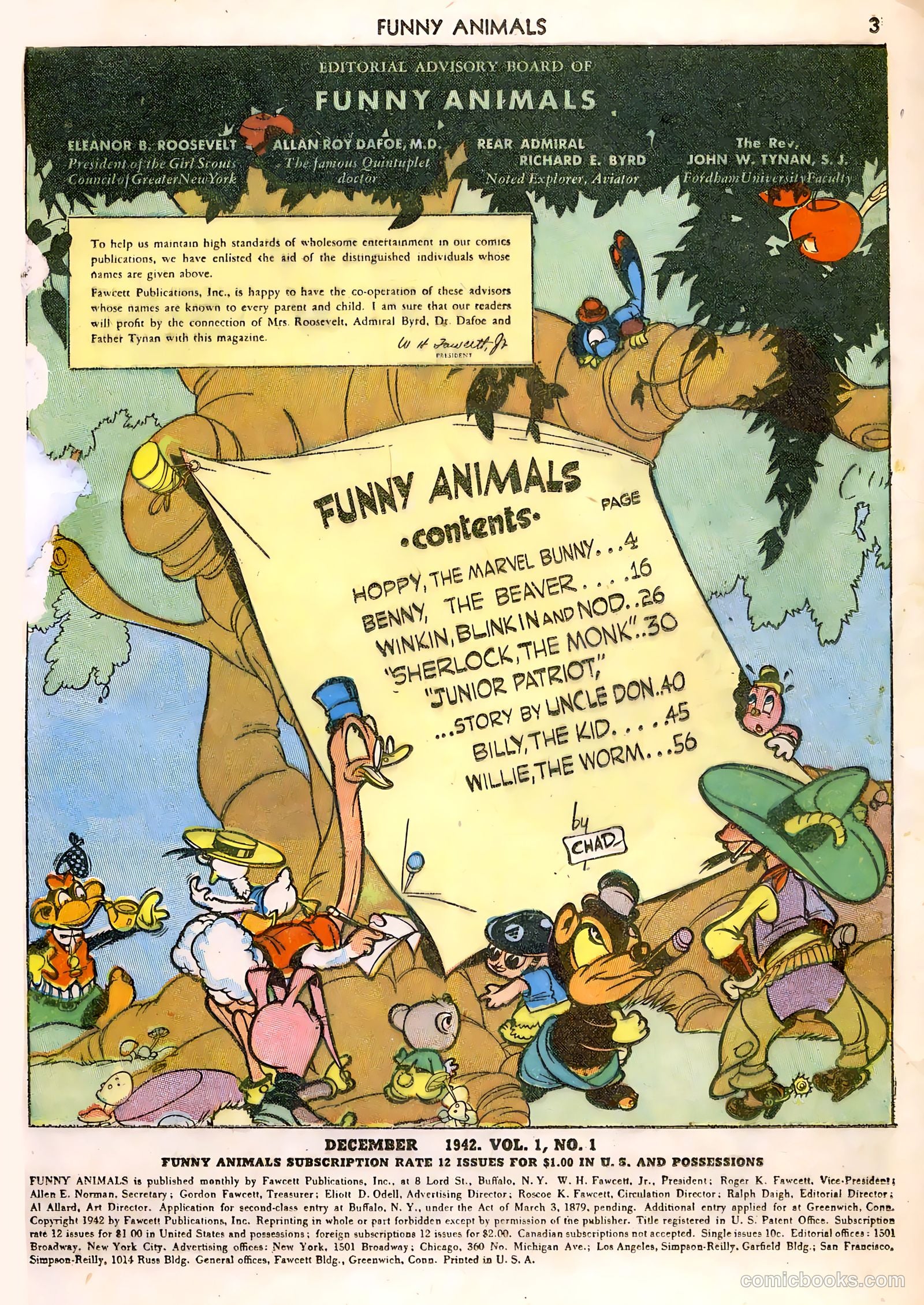 Fawcett's Funny Animals #1 (1942) — page 3 of 68