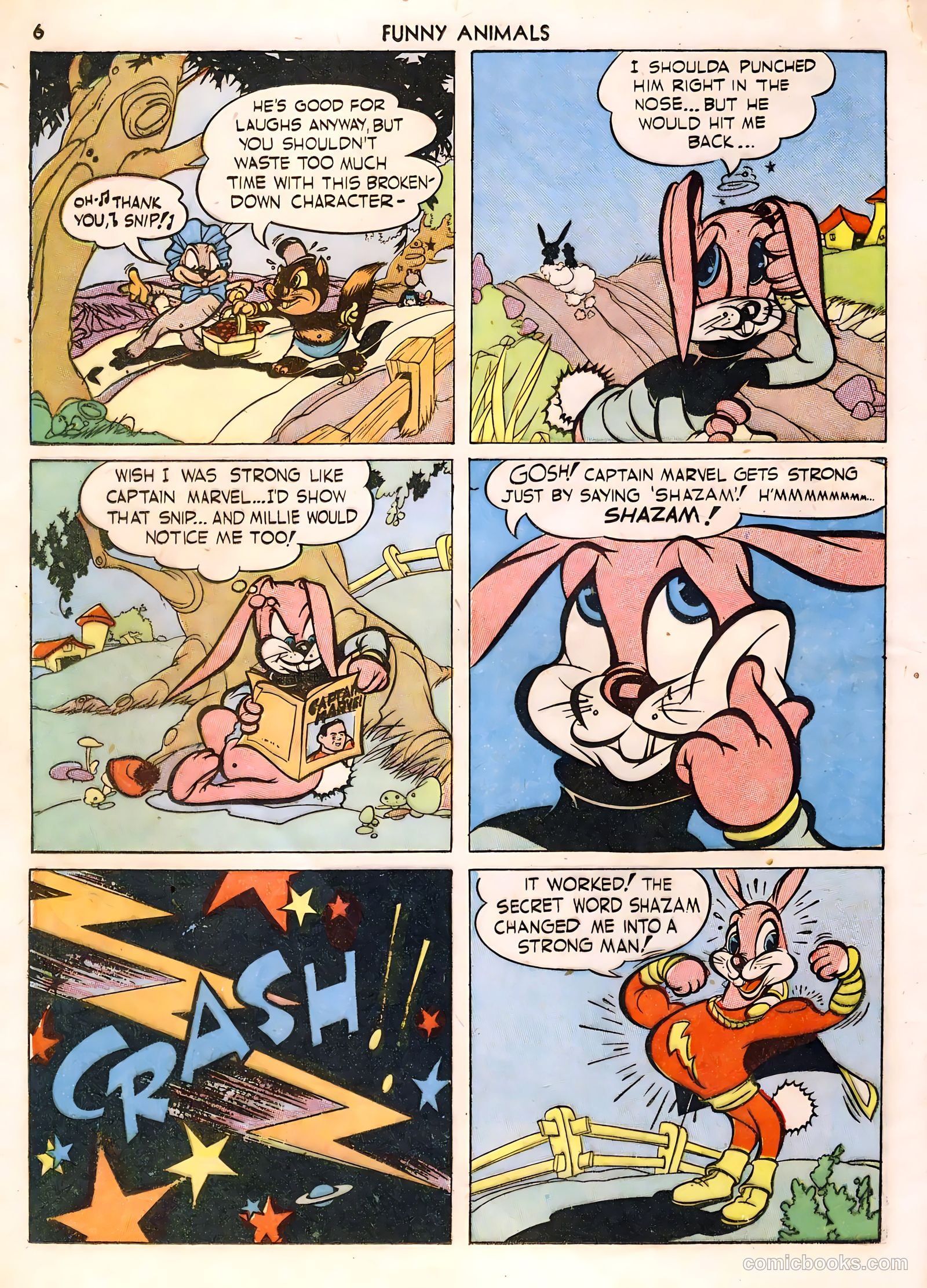 Fawcett's Funny Animals #1 (1942) — page 6 of 68