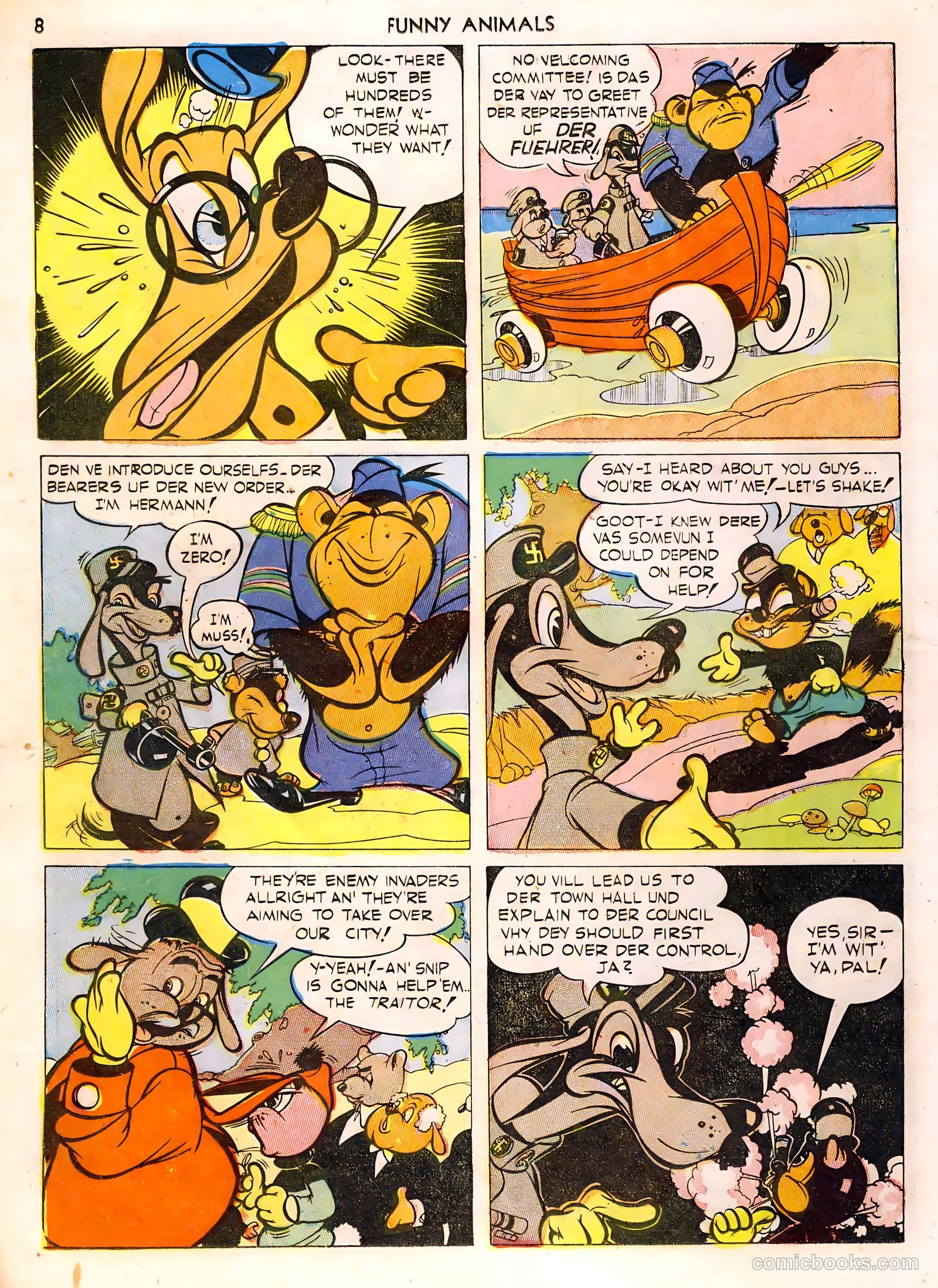 Fawcett's Funny Animals #1 (1942) — page 8 of 68