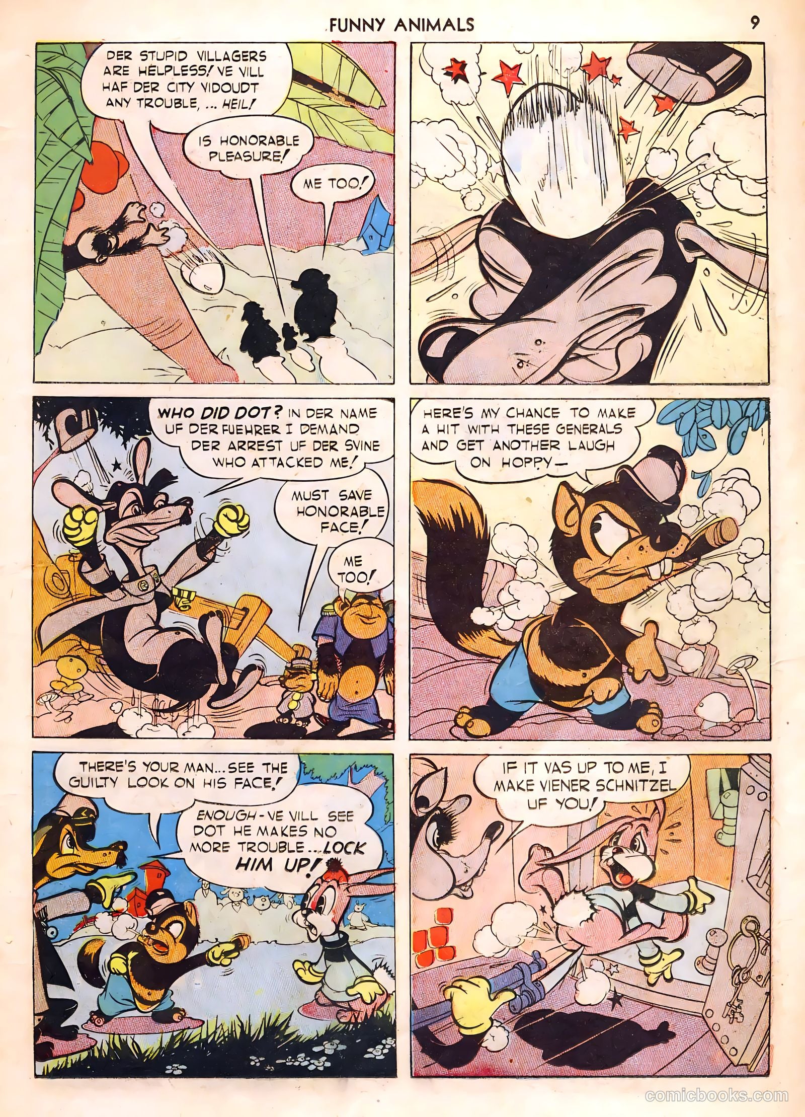Fawcett's Funny Animals #1 (1942) — page 9 of 68