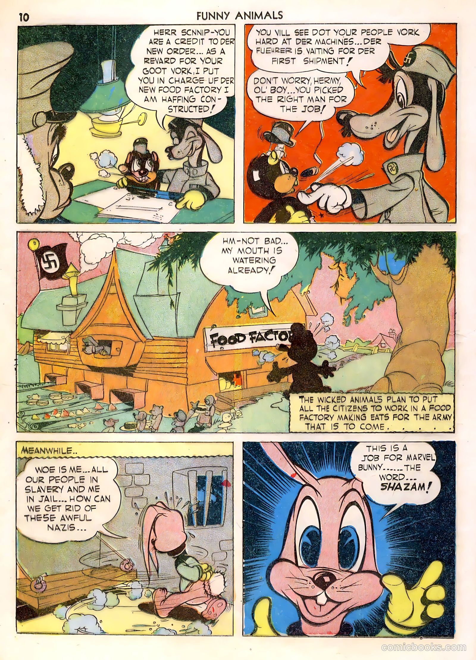Fawcett's Funny Animals #1 (1942) — page 10 of 68