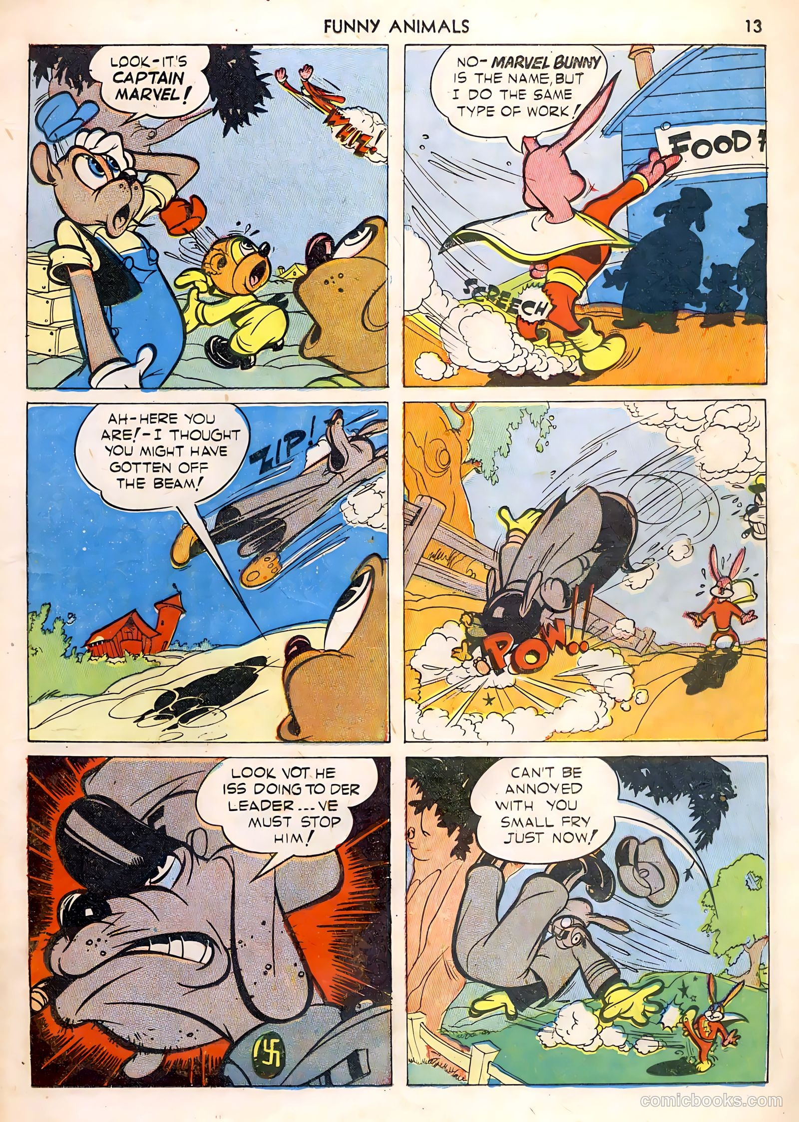 Fawcett's Funny Animals #1 (1942) — page 13 of 68
