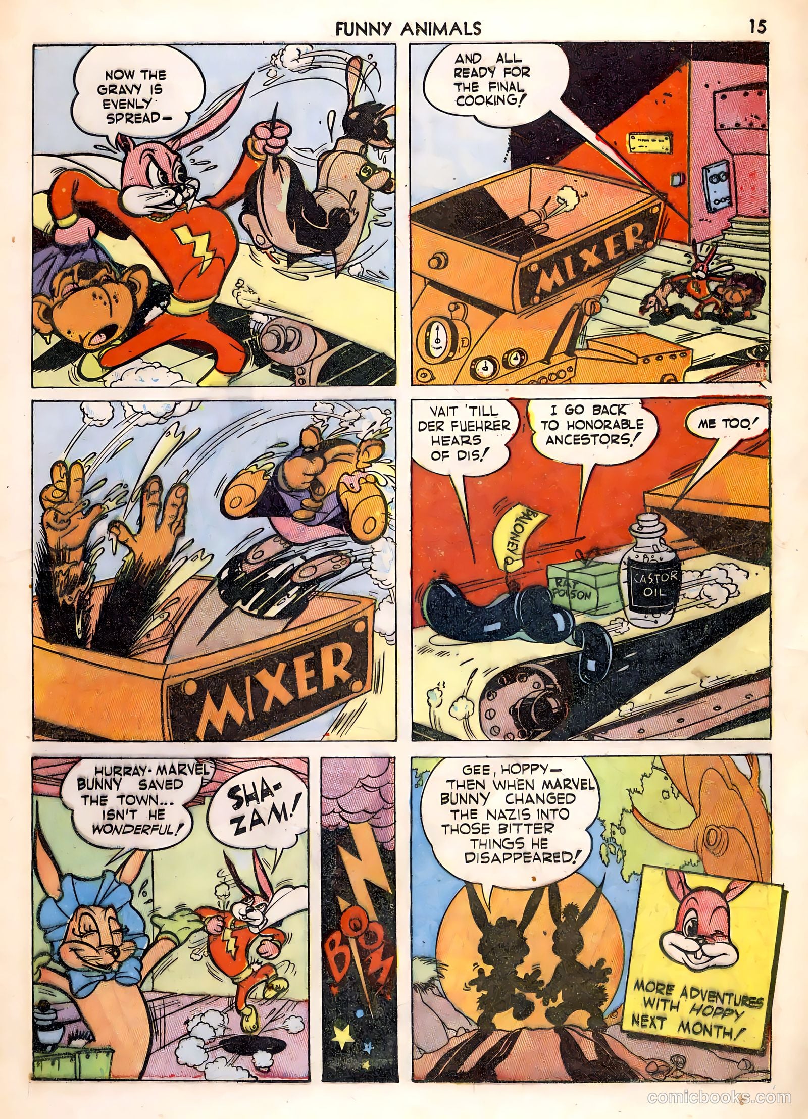 Fawcett's Funny Animals #1 (1942) — page 15 of 68