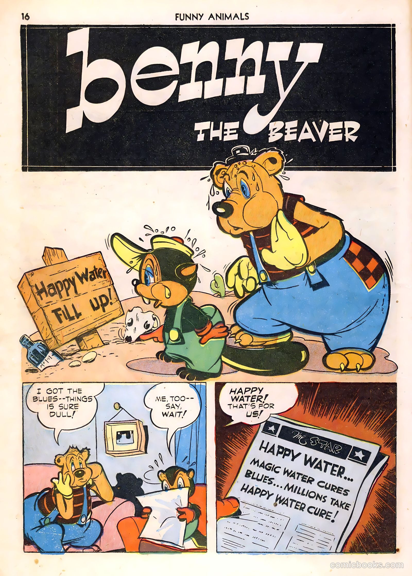 Fawcett's Funny Animals #1 (1942) — page 16 of 68