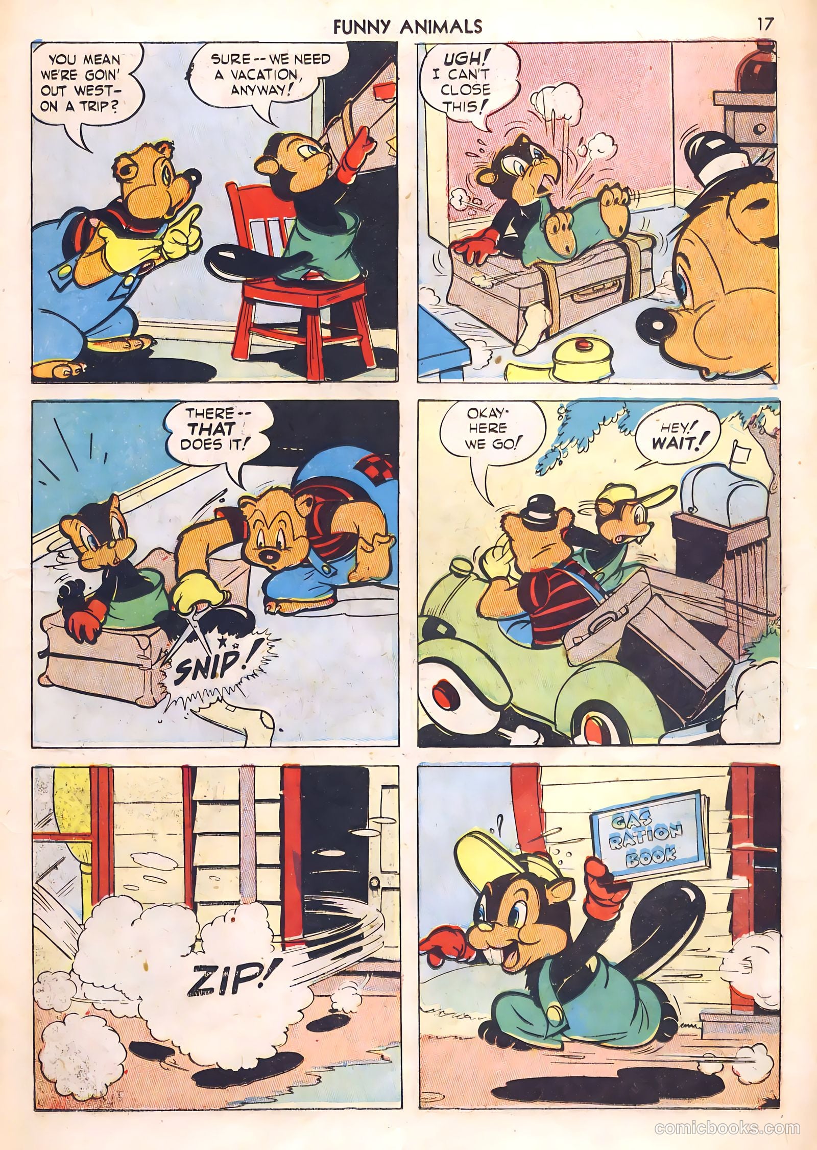 Fawcett's Funny Animals #1 (1942) — page 17 of 68