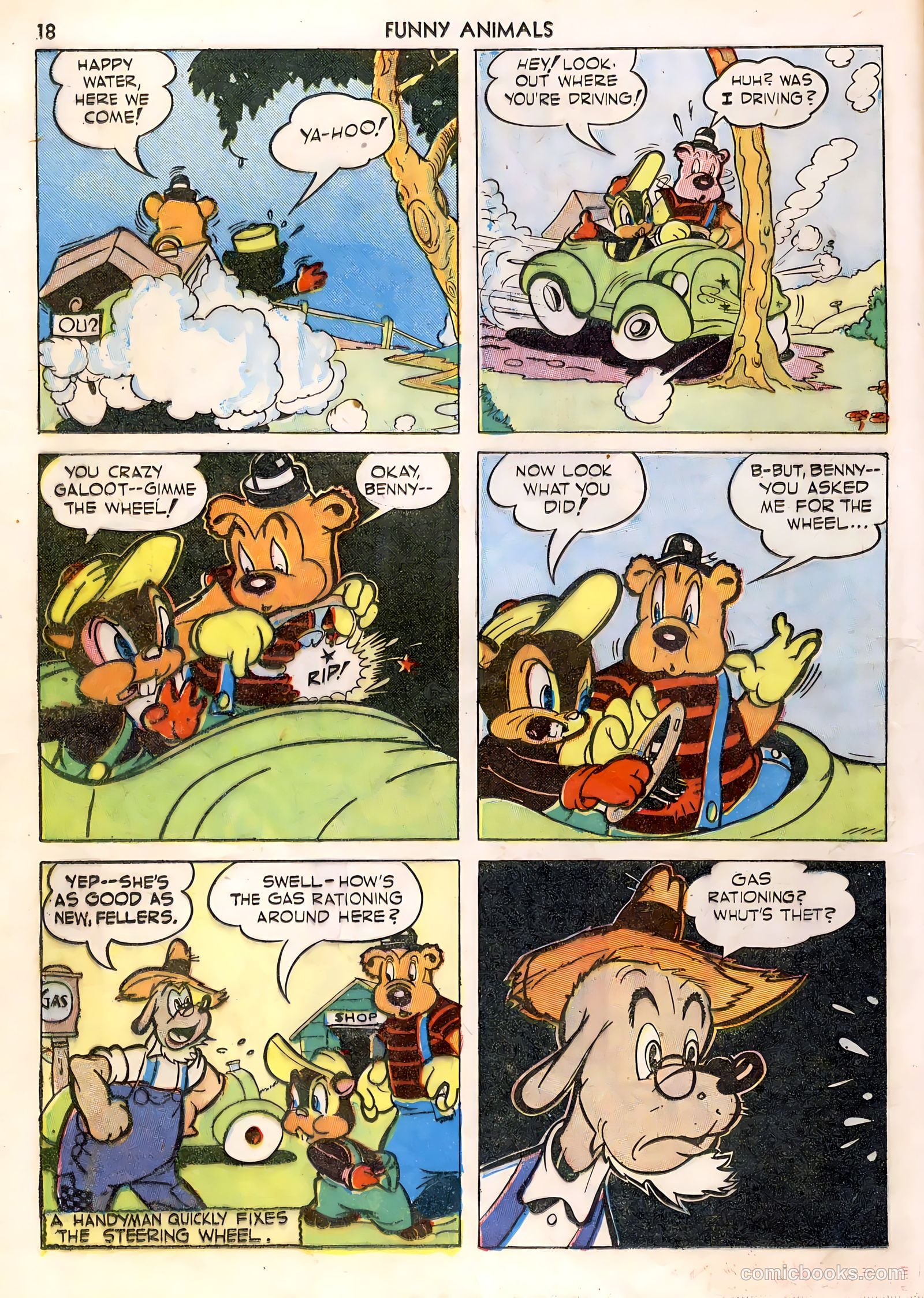 Fawcett's Funny Animals #1 (1942) — page 18 of 68