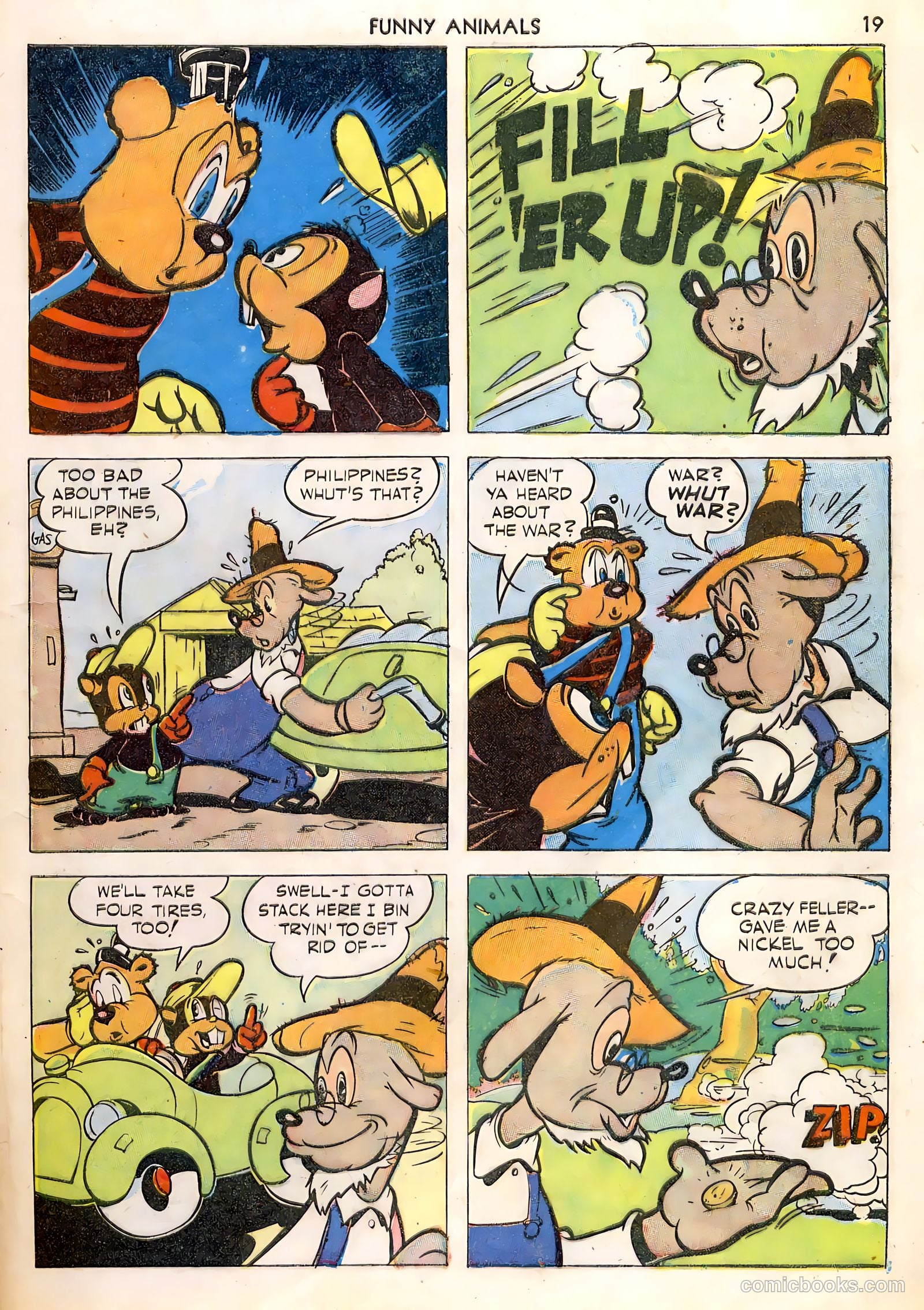 Fawcett's Funny Animals #1 (1942) — page 19 of 68