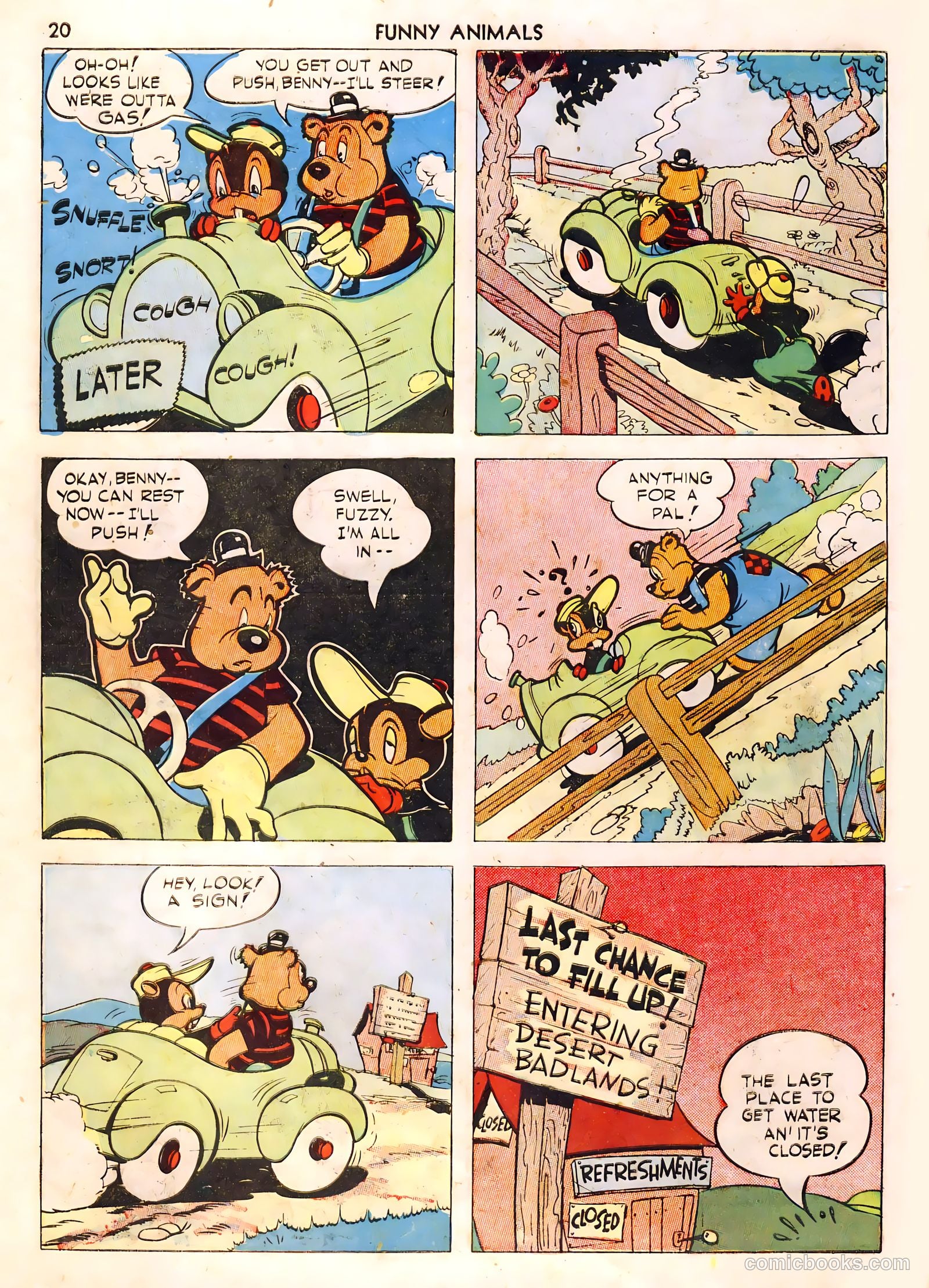 Fawcett's Funny Animals #1 (1942) — page 20 of 68