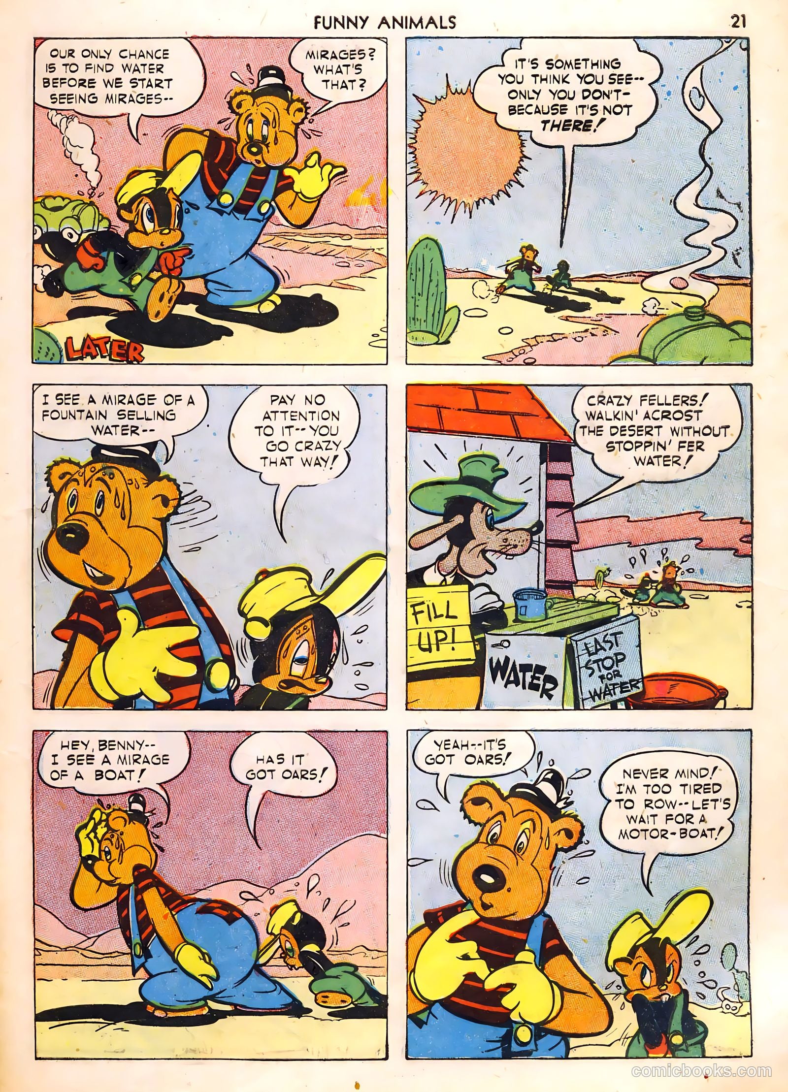 Fawcett's Funny Animals #1 (1942) — page 21 of 68