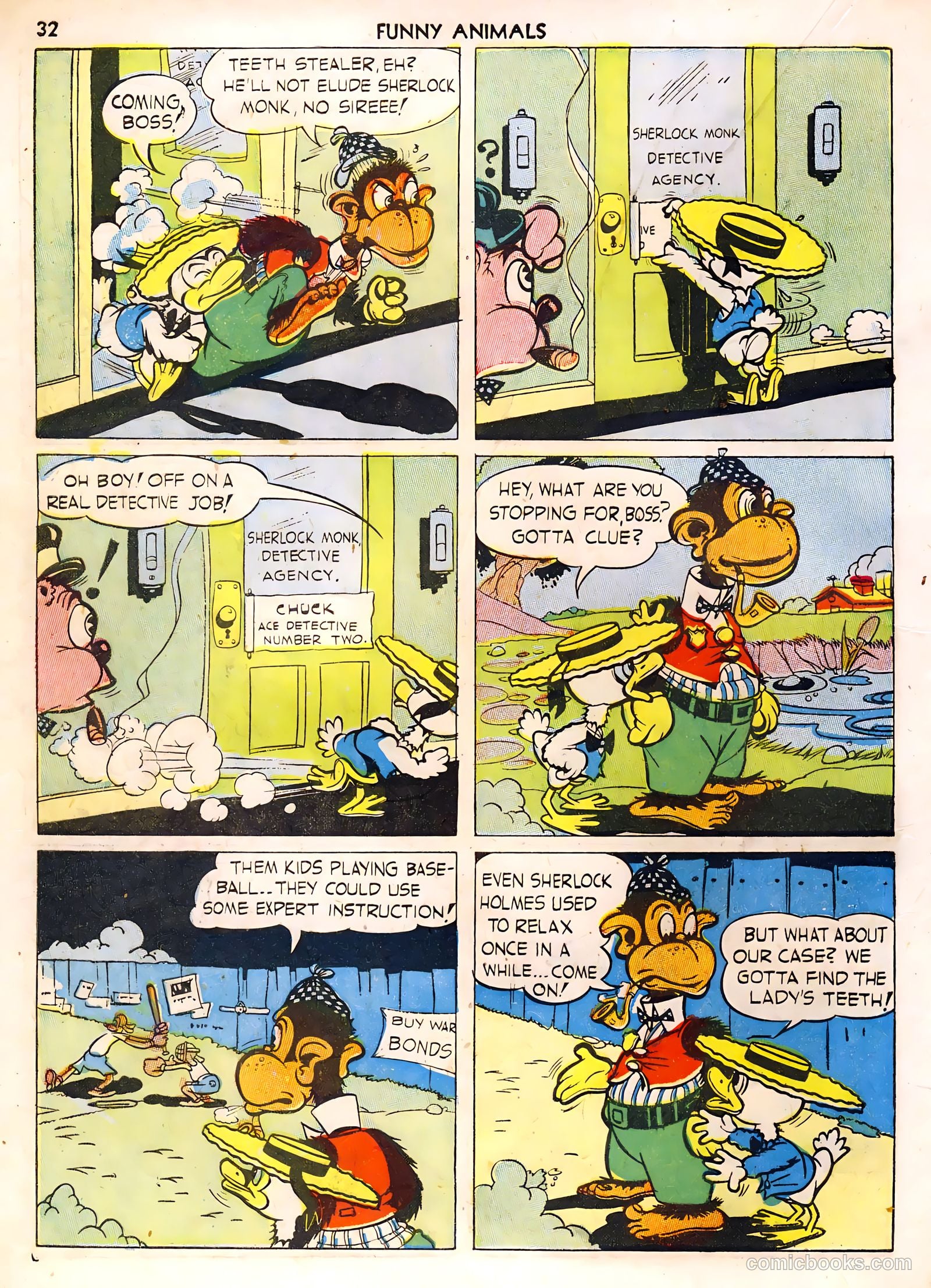 Fawcett's Funny Animals #1 (1942) — page 32 of 68