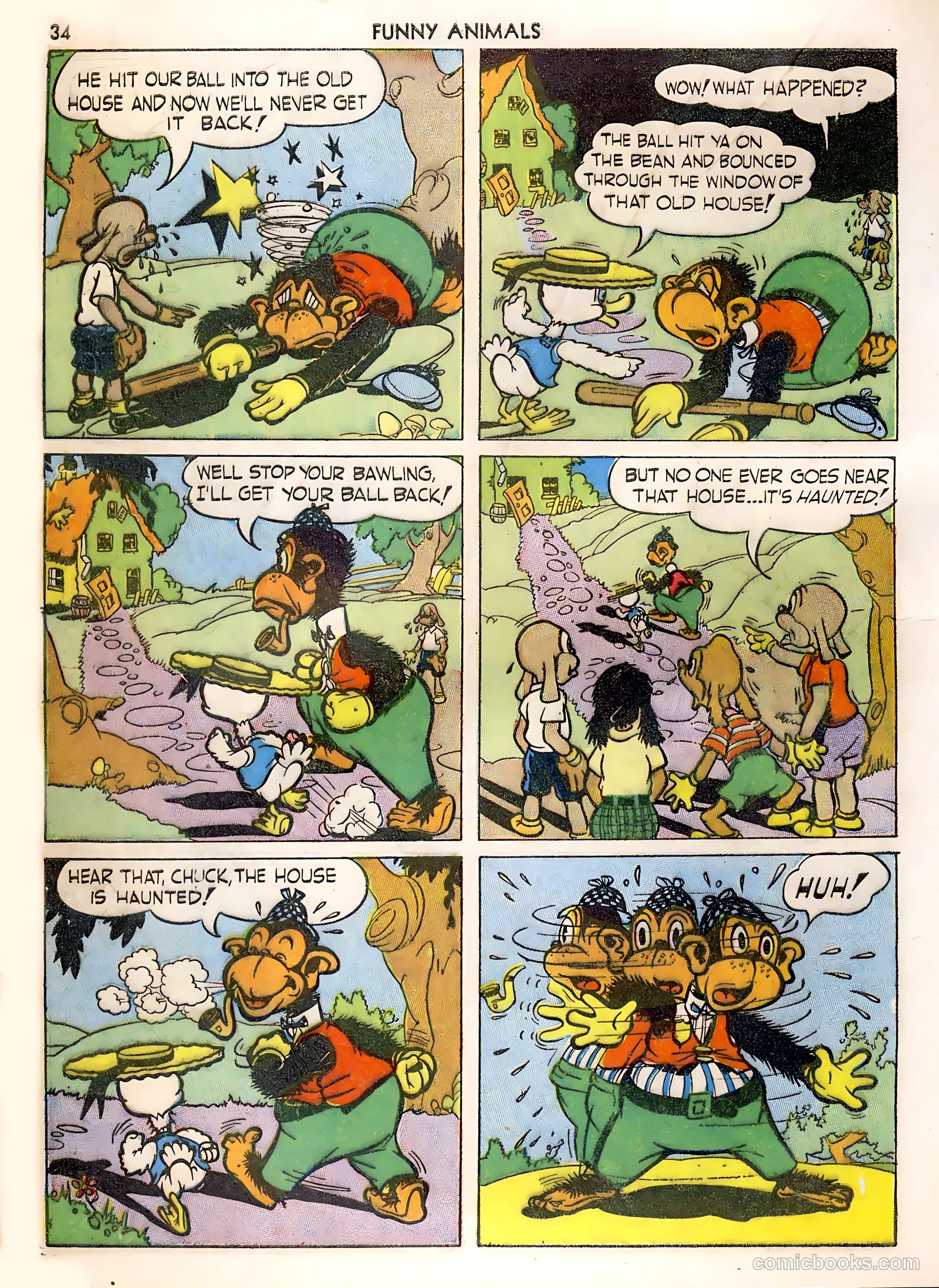 Fawcett's Funny Animals #1 (1942) — page 34 of 68
