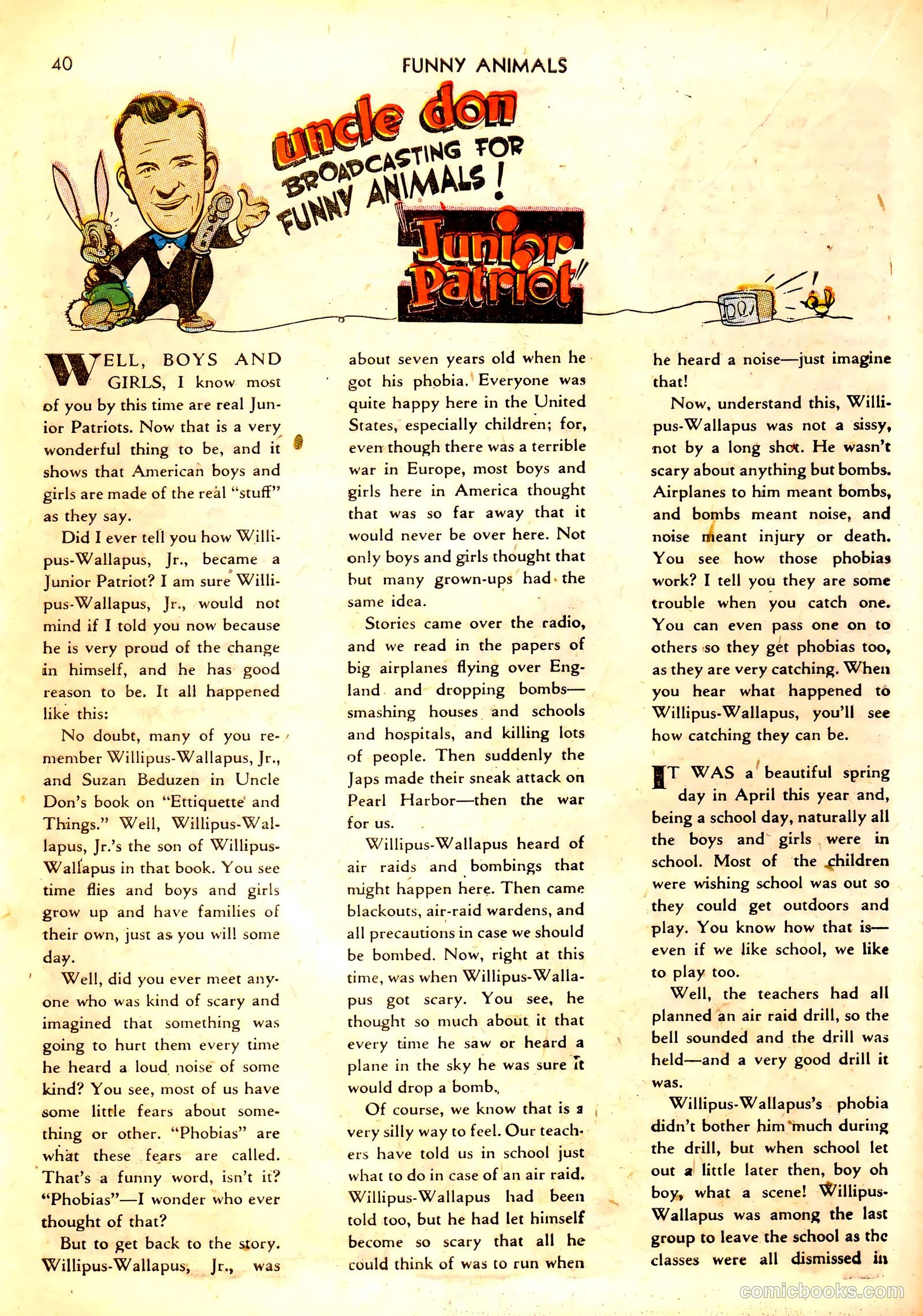 Fawcett's Funny Animals #1 (1942) — page 40 of 68