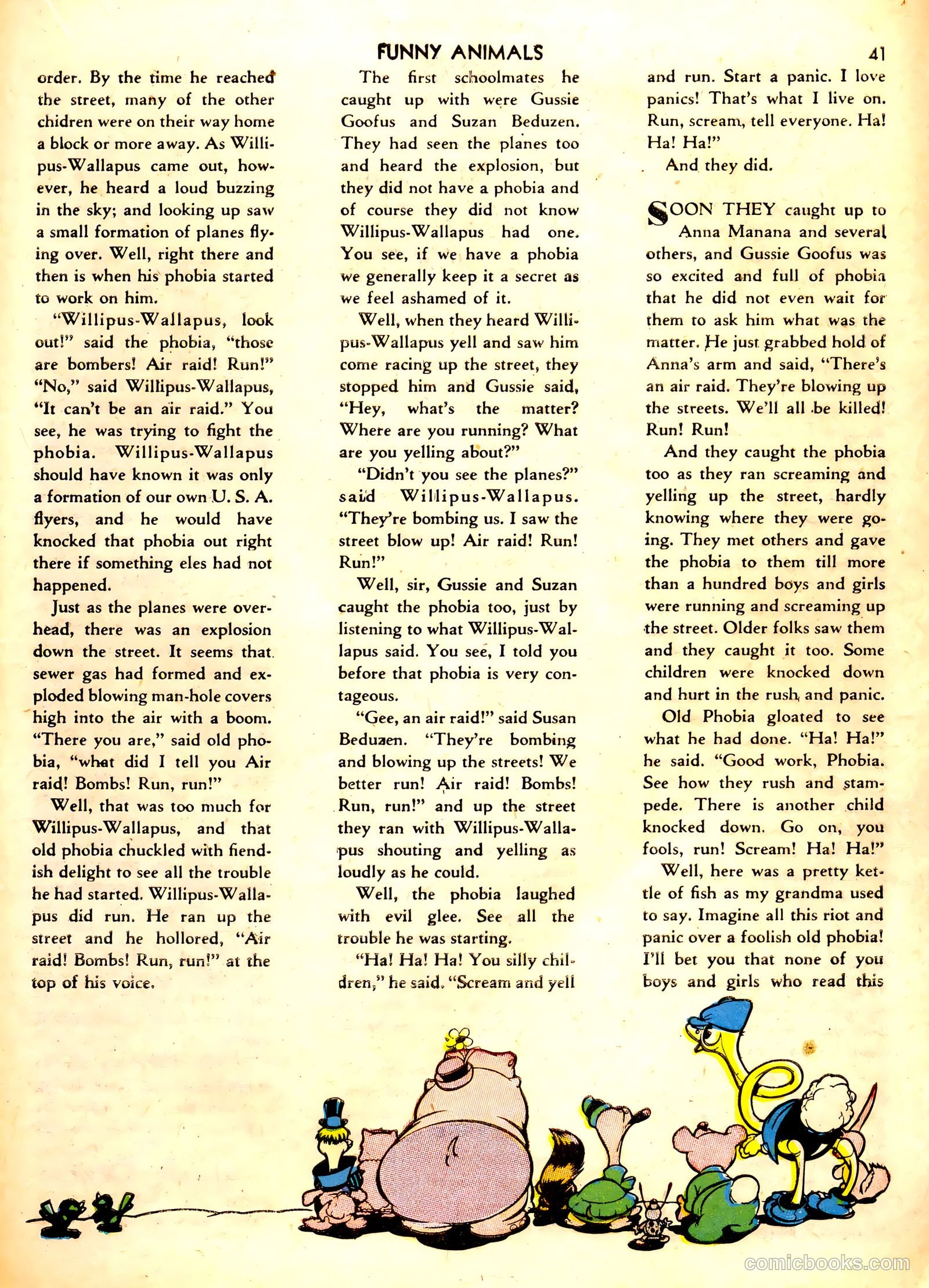 Fawcett's Funny Animals #1 (1942) — page 41 of 68