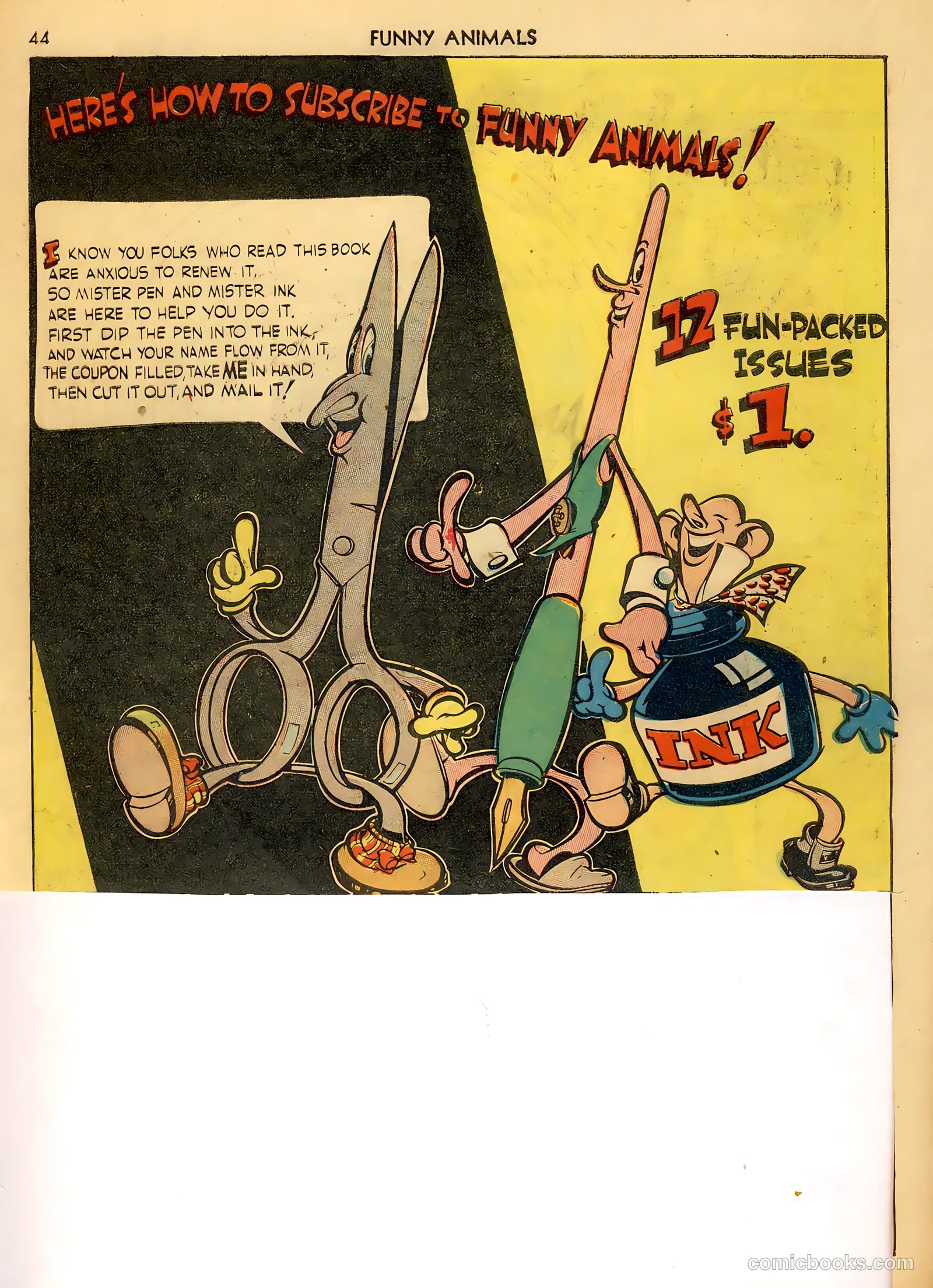 Fawcett's Funny Animals #1 (1942) — page 44 of 68