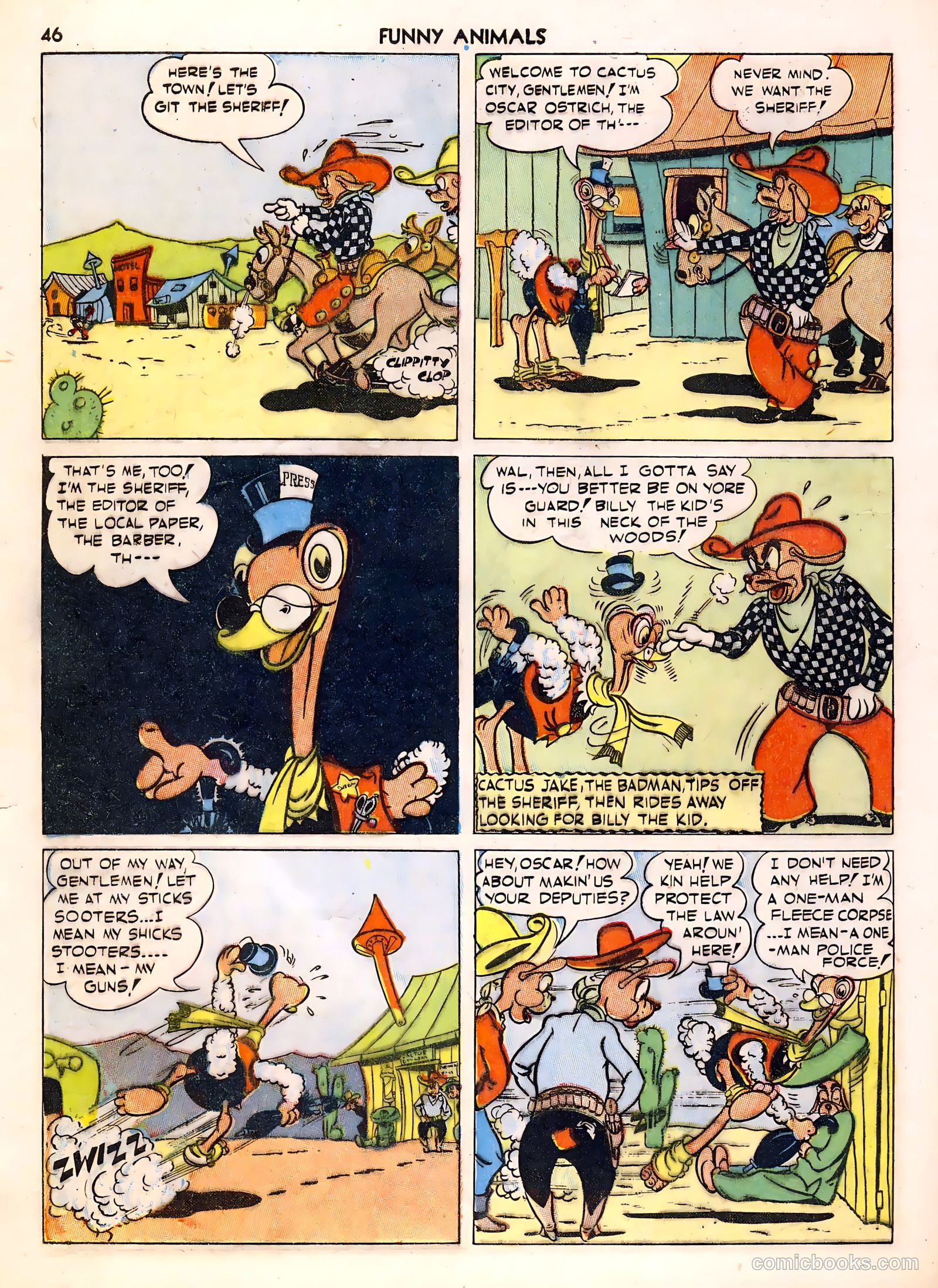 Fawcett's Funny Animals #1 (1942) — page 46 of 68