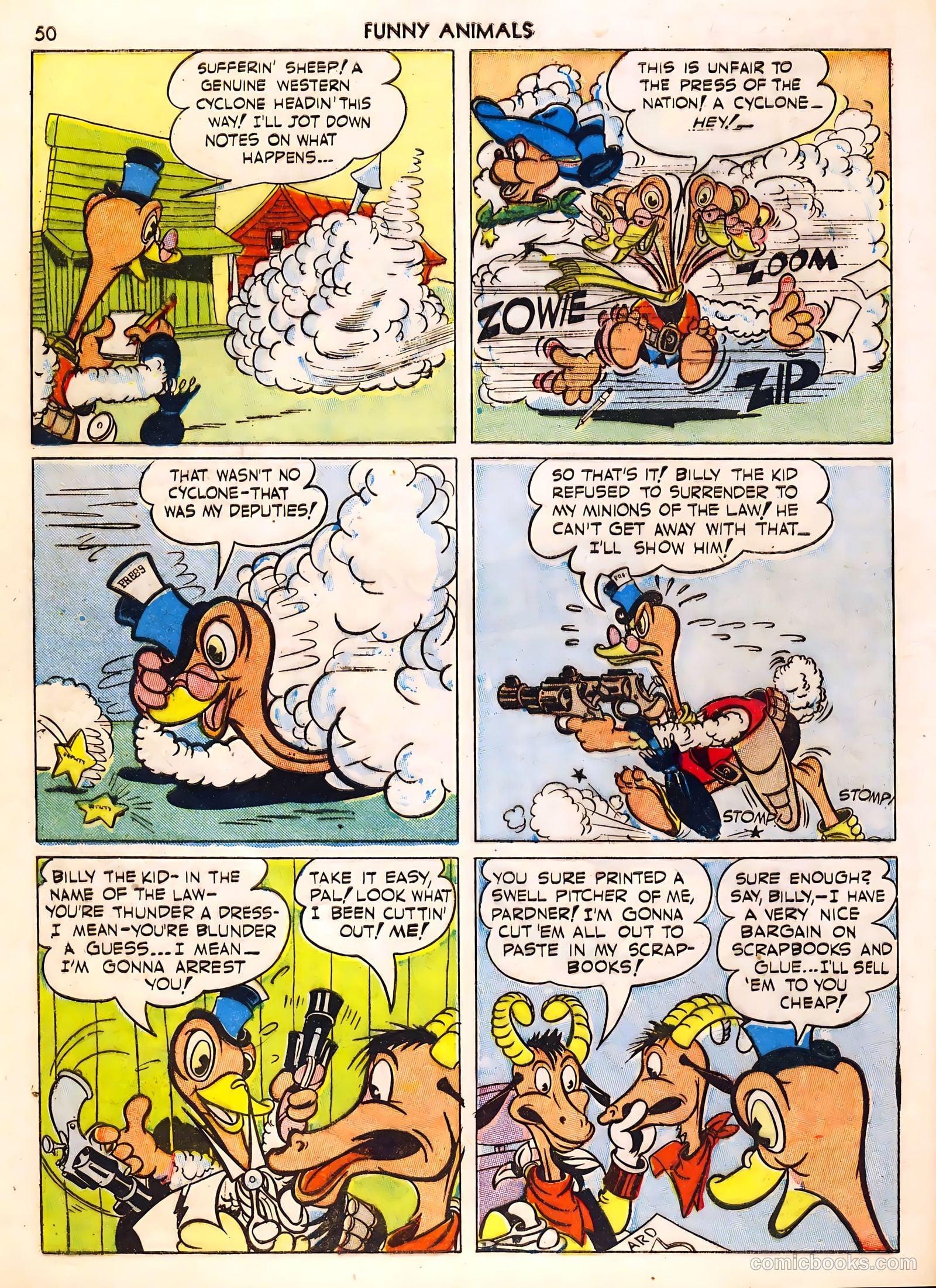 Fawcett's Funny Animals #1 (1942) — page 50 of 68
