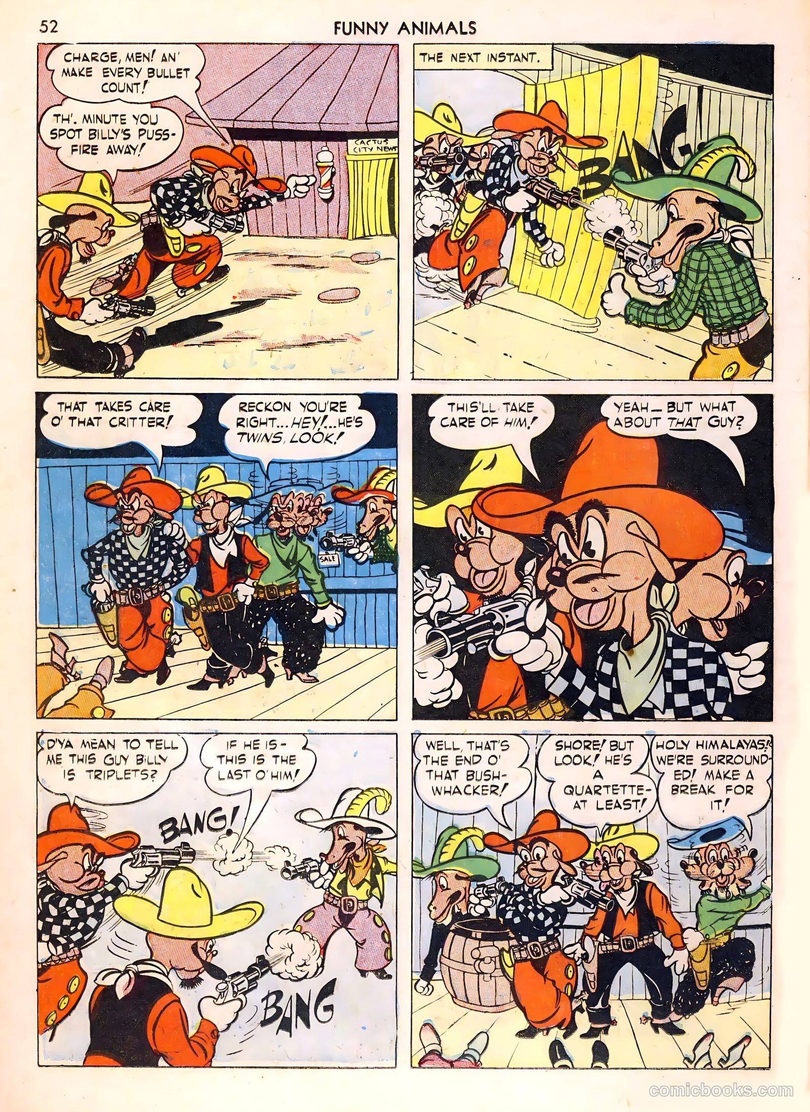 Fawcett's Funny Animals #1 (1942) — page 52 of 68