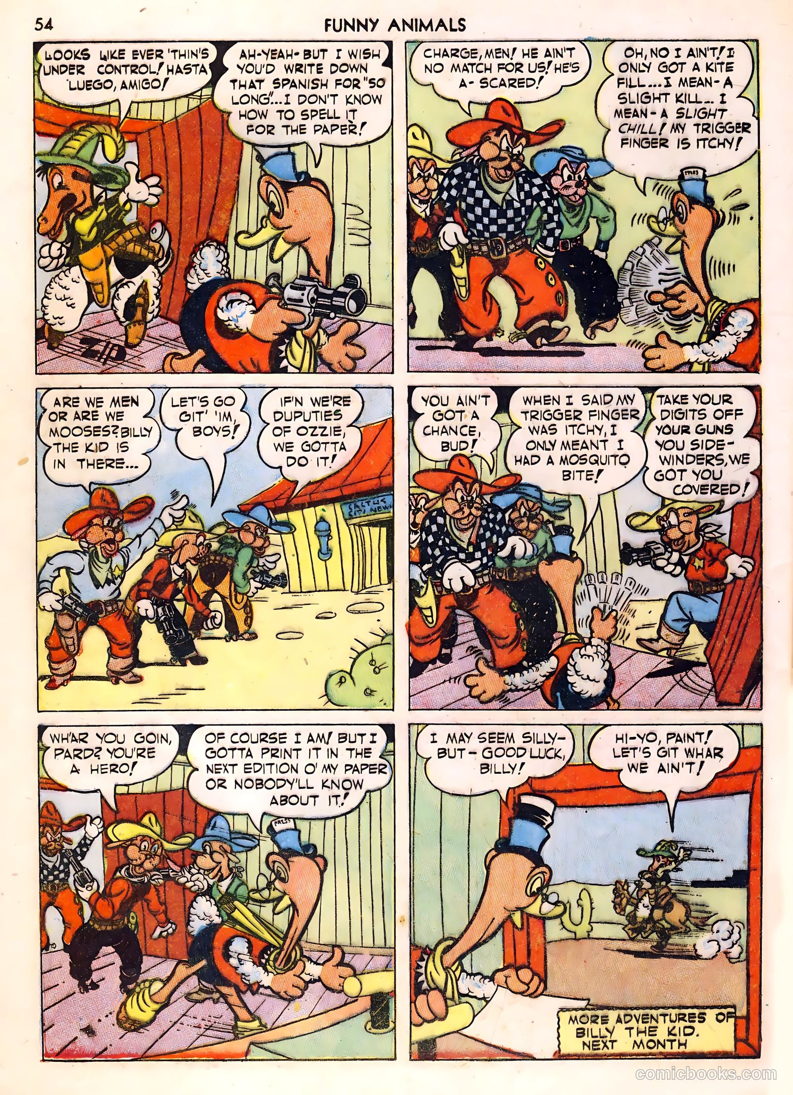 Fawcett's Funny Animals #1 (1942) — page 54 of 68