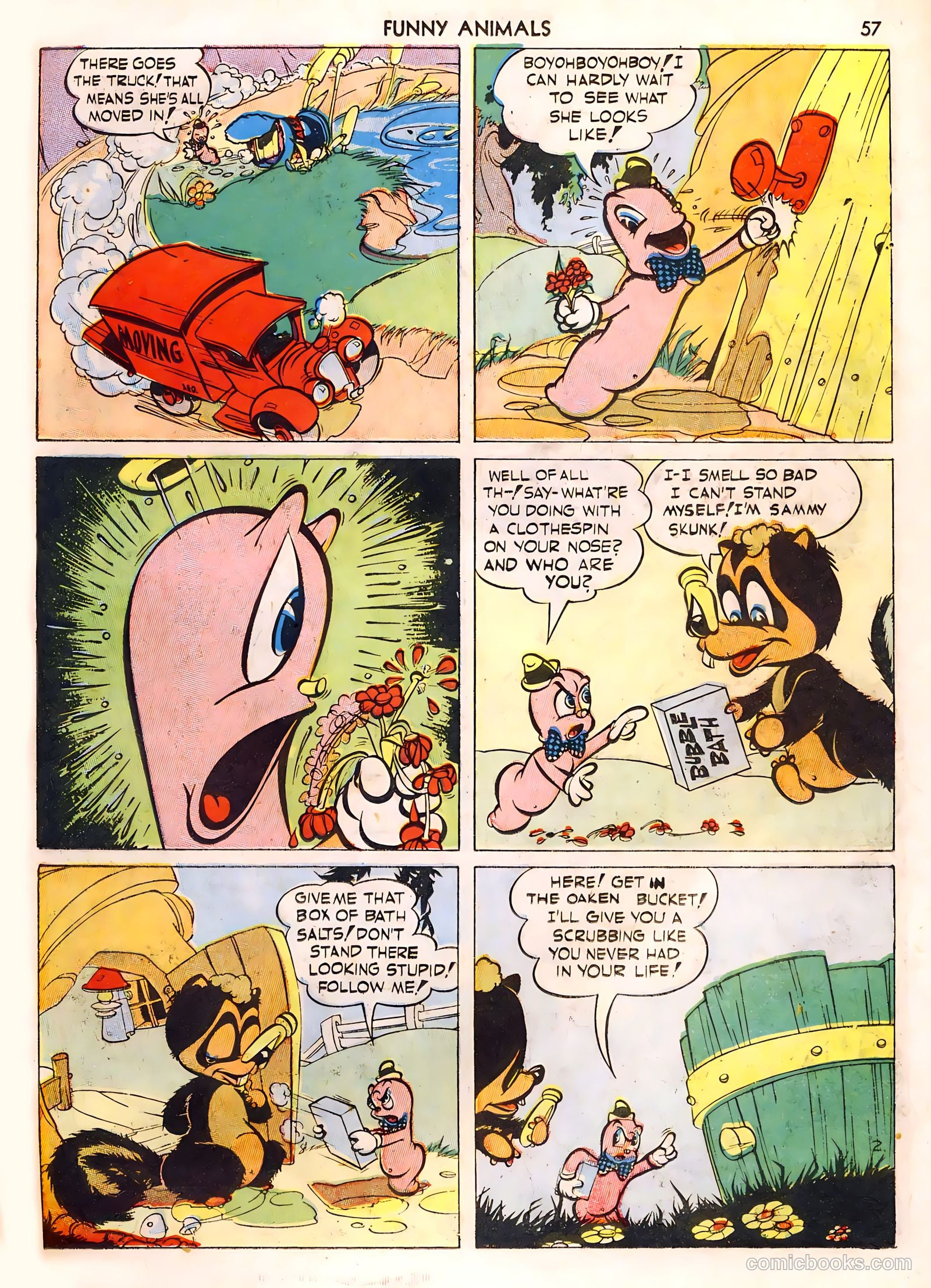 Fawcett's Funny Animals #1 (1942) — page 57 of 68