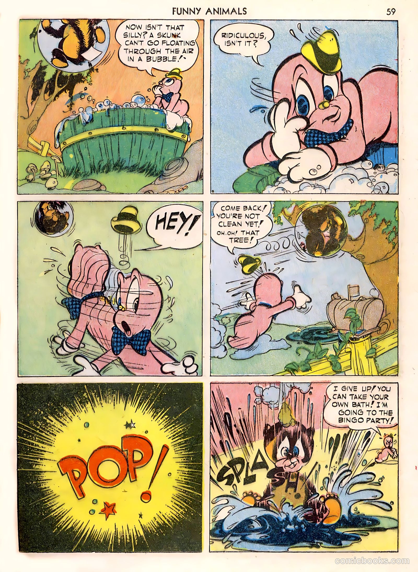 Fawcett's Funny Animals #1 (1942) — page 59 of 68