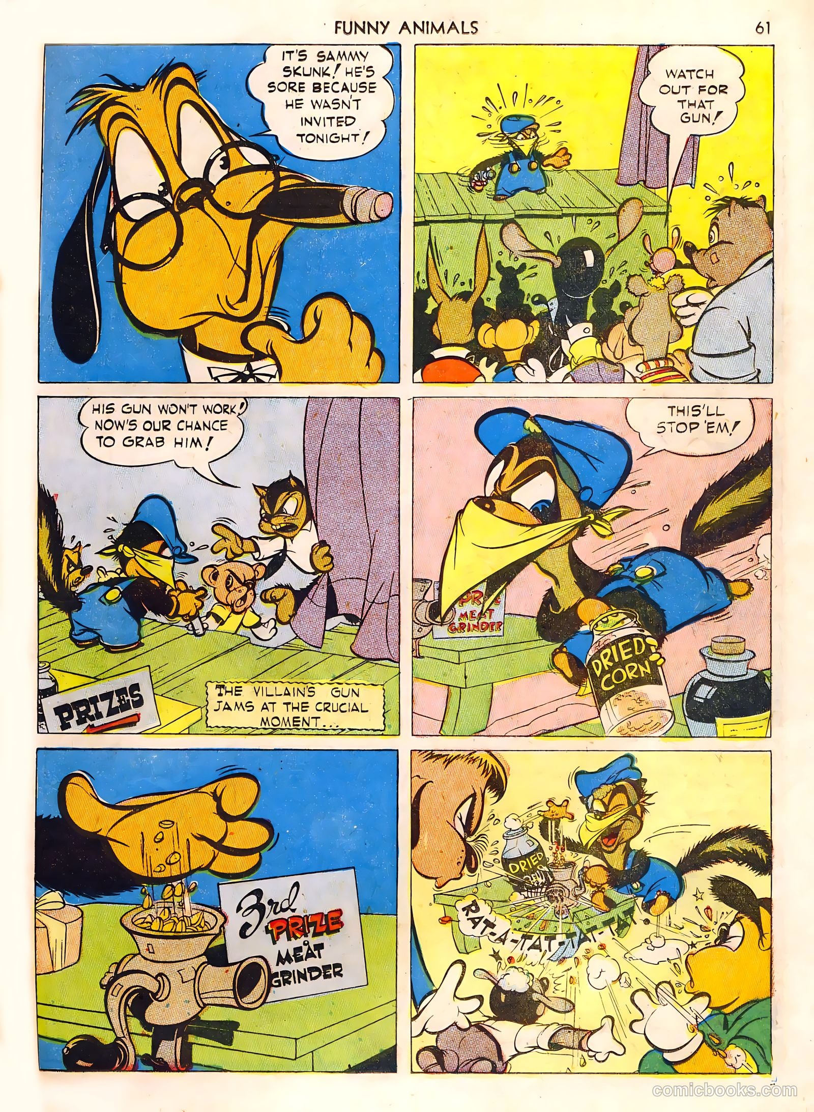 Fawcett's Funny Animals #1 (1942) — page 61 of 68