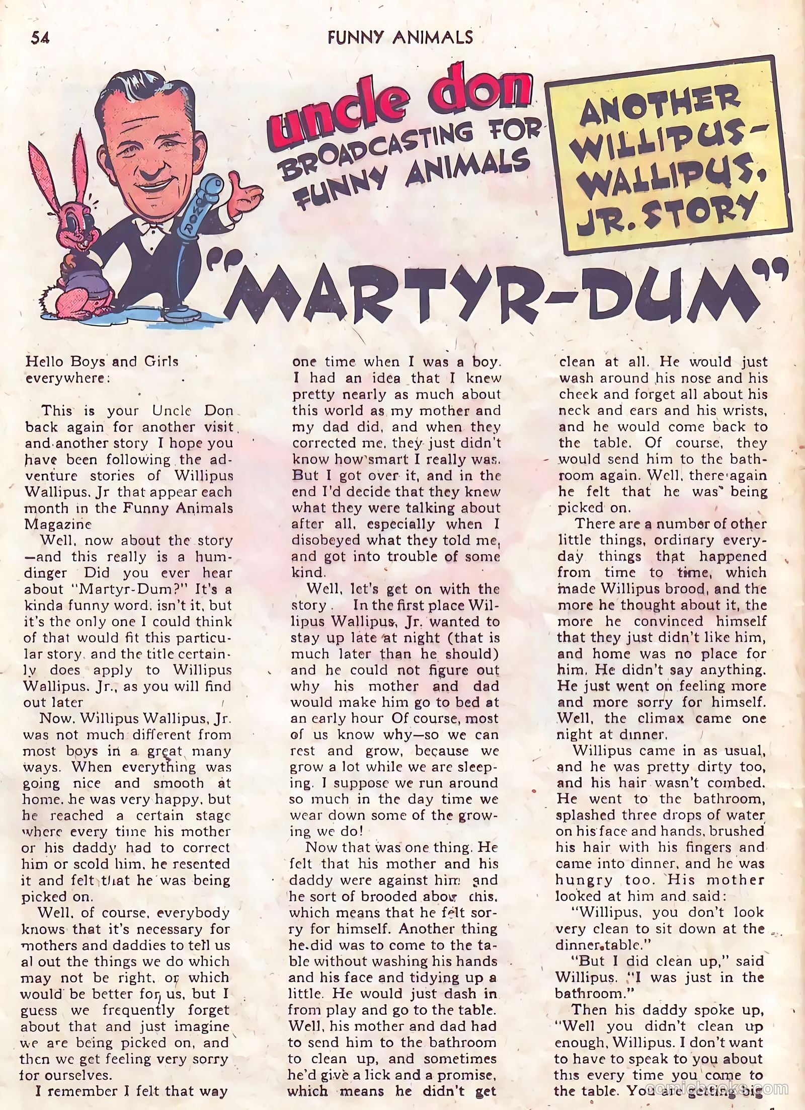Fawcett's Funny Animals #10 (1943) — page 54 of 68
