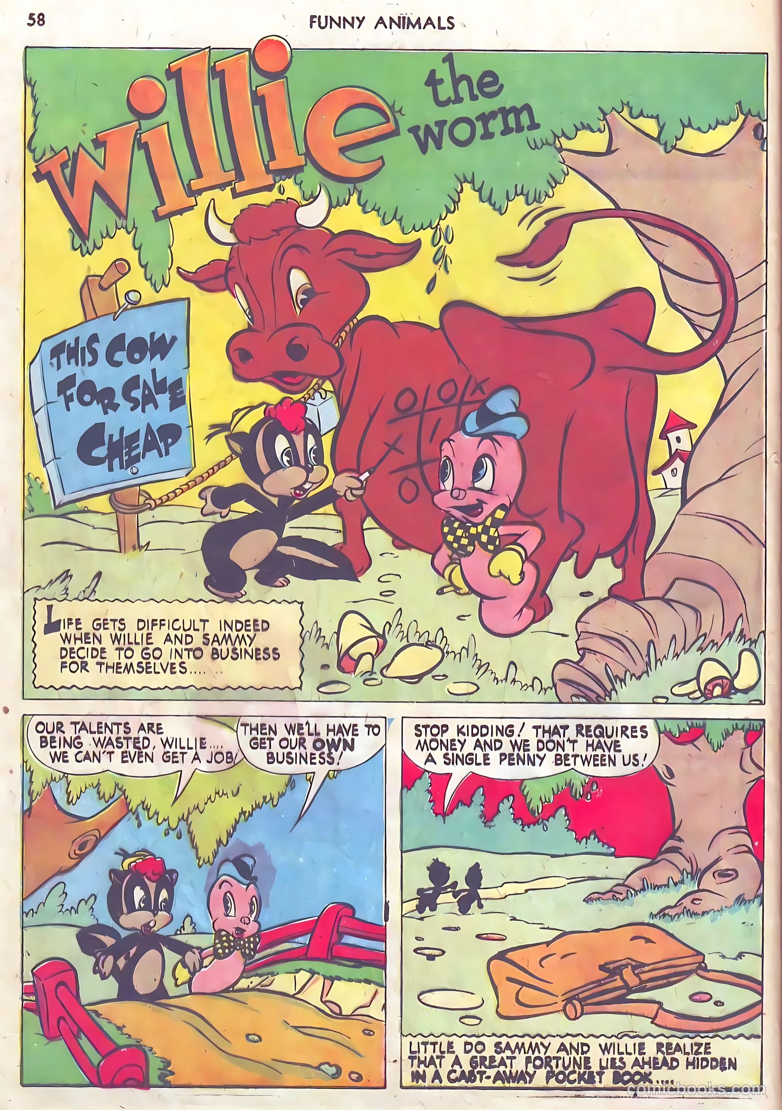 Fawcett's Funny Animals #10 (1943) — page 58 of 68