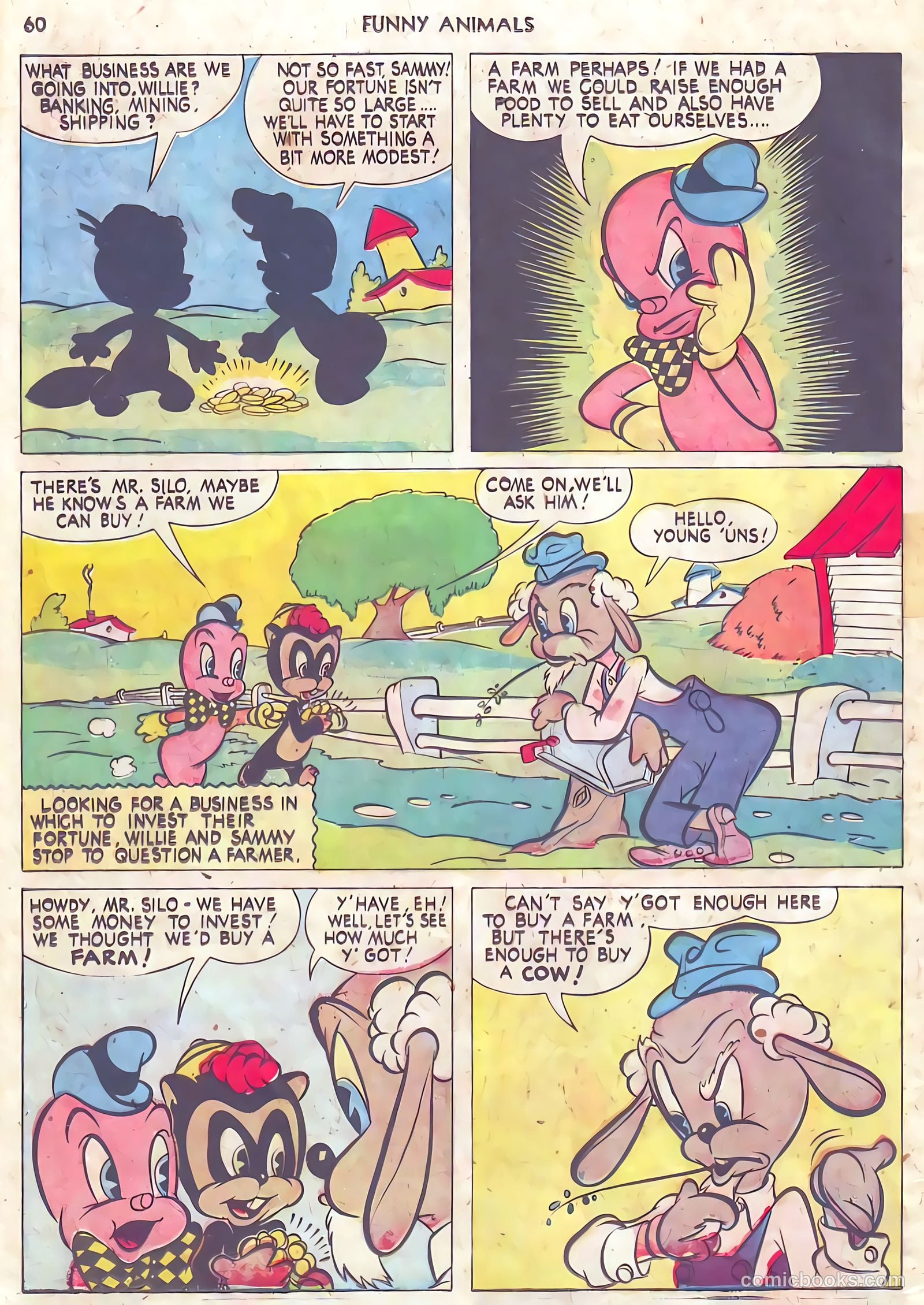 Fawcett's Funny Animals #10 (1943) — page 60 of 68
